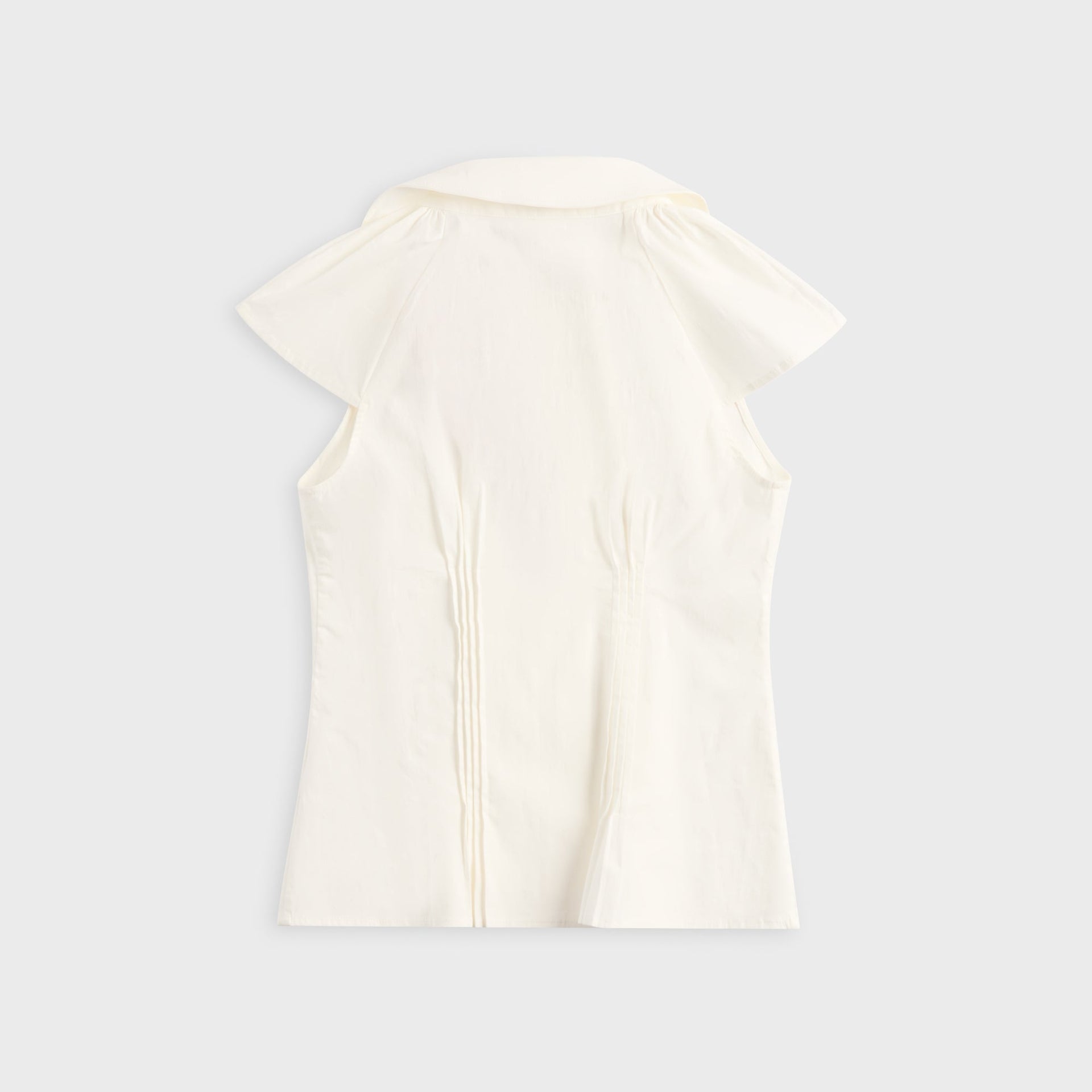 Peachy Den Missy Asymmetric Blouse - Porcelain