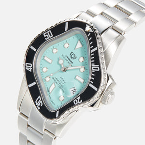 LAARVEE Silver Precision Steel - Black Bezel / Turquoise Dial PH