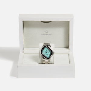 LAARVEE Silver Precision Steel - Black Bezel / Turquoise