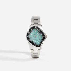 LAARVEE Silver Precision Steel - Black Bezel / Turquoise Dial PH