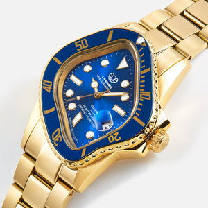 LAARVEE Golden Precision Steel - Blue Bezel / Blue Dial PH – Kith