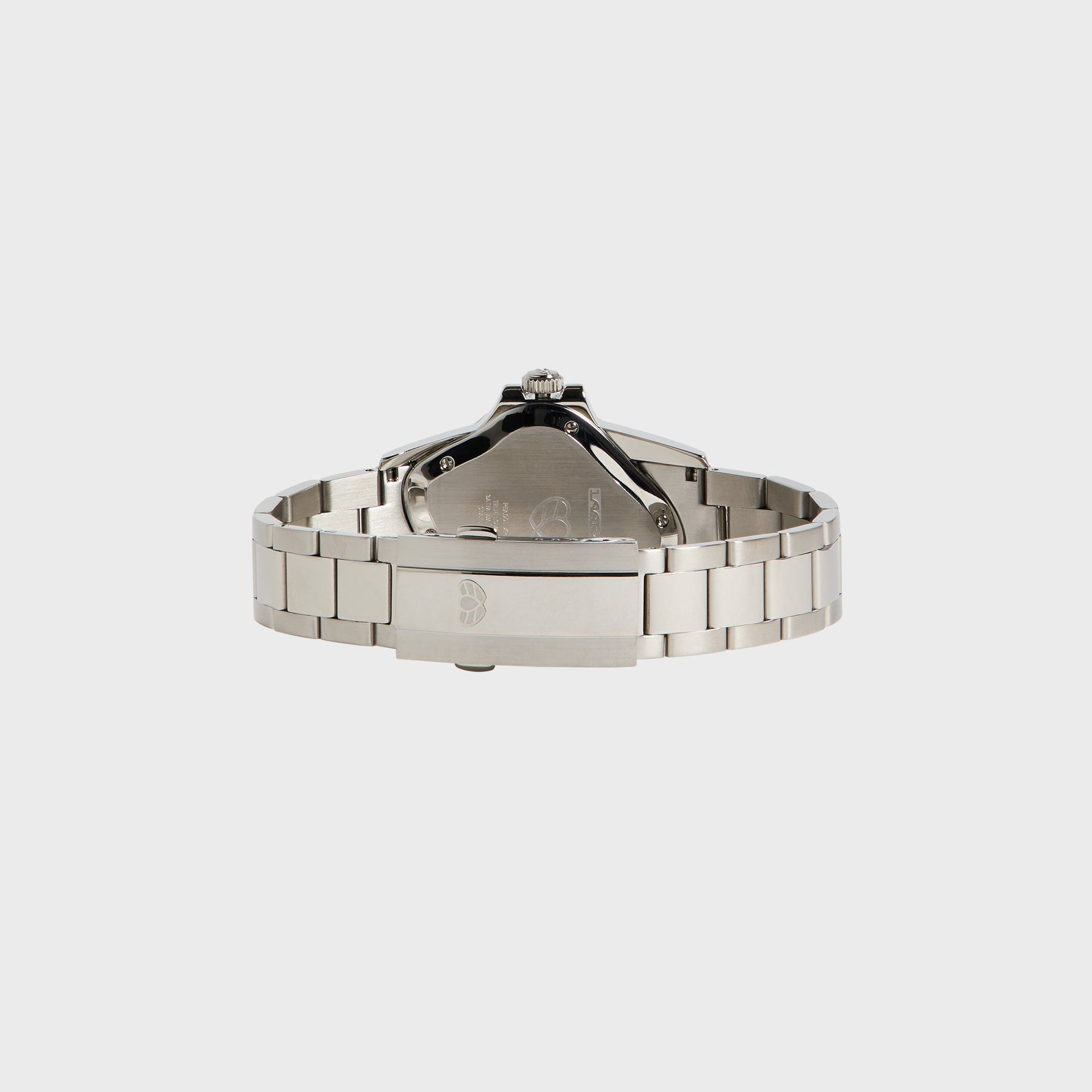 LAARVEE Silver Precision Steel - Black Bezel / Black Dial