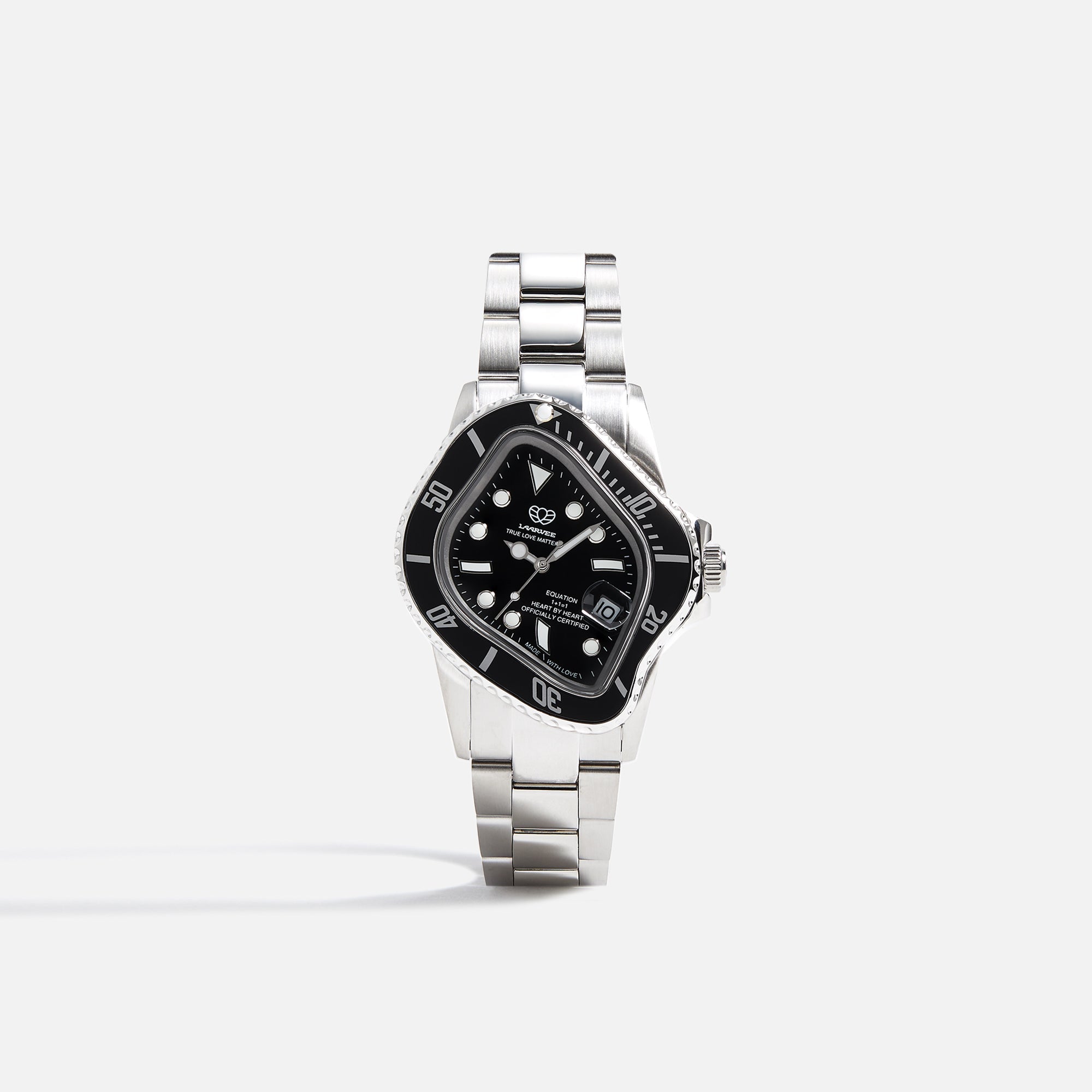 LAARVEE Silver Precision Steel - Black Bezel / Black Dial PH – Kith