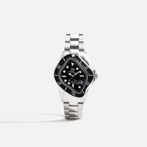 LAARVEE Silver Precision Steel - Black Bezel / Black Dial PH