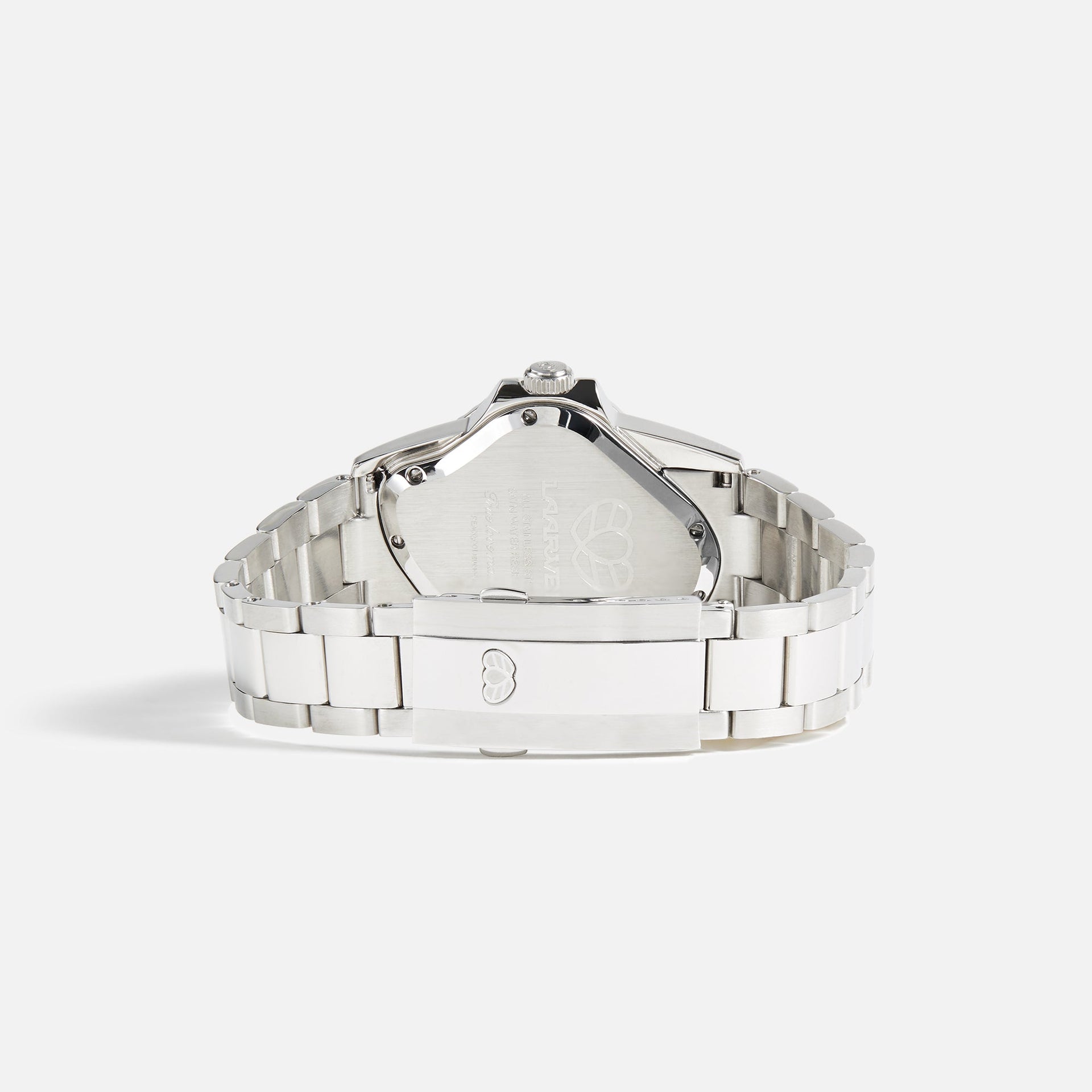 LAARVEE Silver Precision Steel - Green Bezel / Black Dial