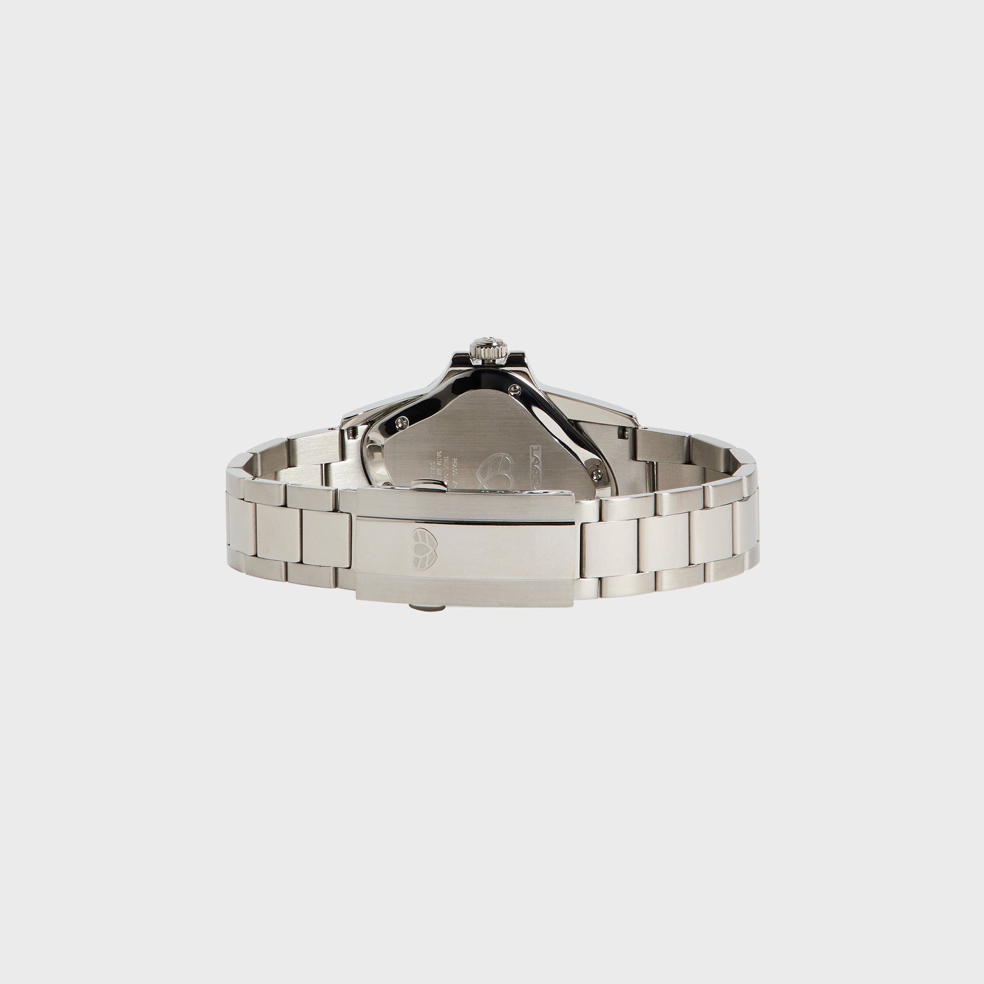 LAARVEE Silver Precision Steel - Green Bezel / Black Dial
