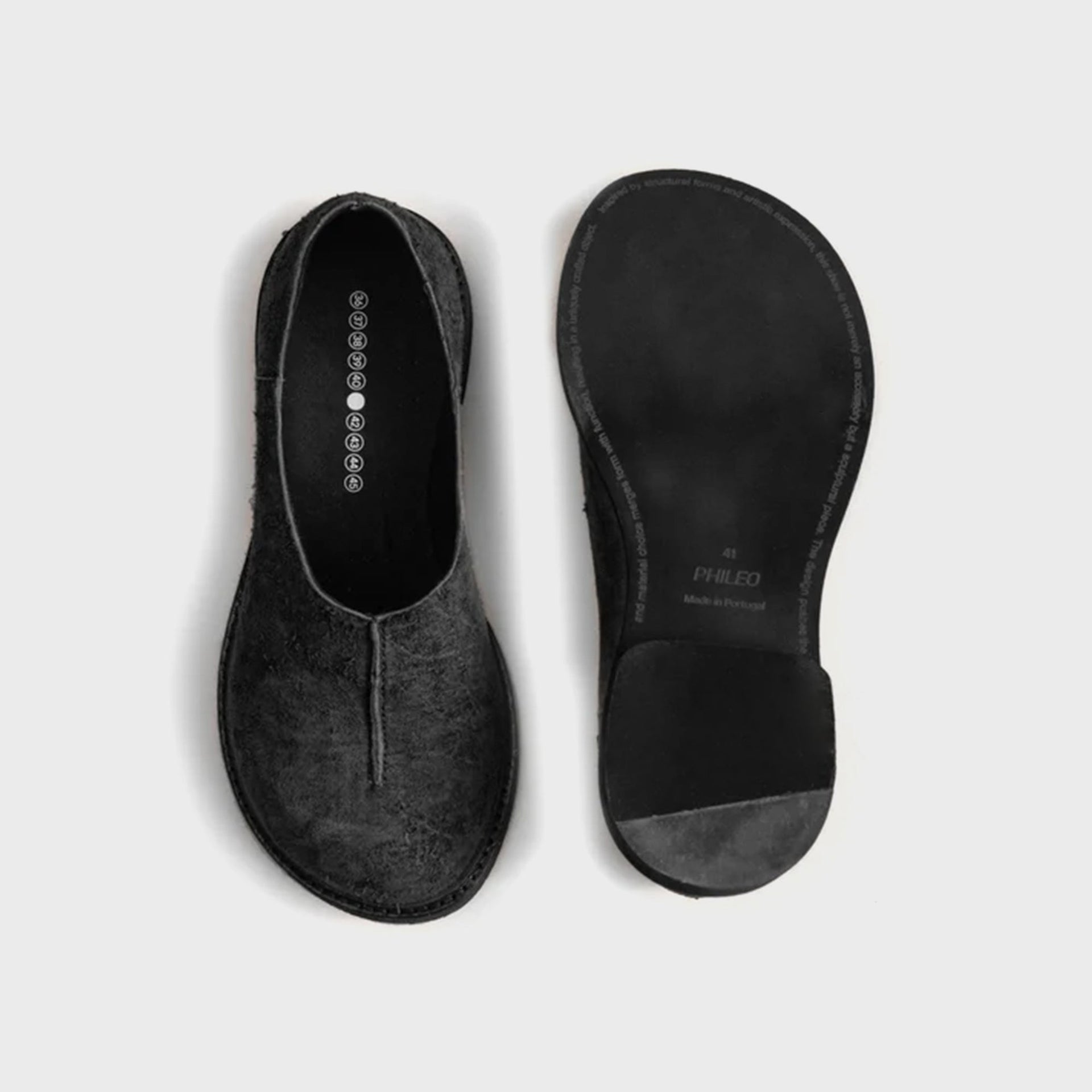 PHILEO 067 Clog Suede Sunrise - Black