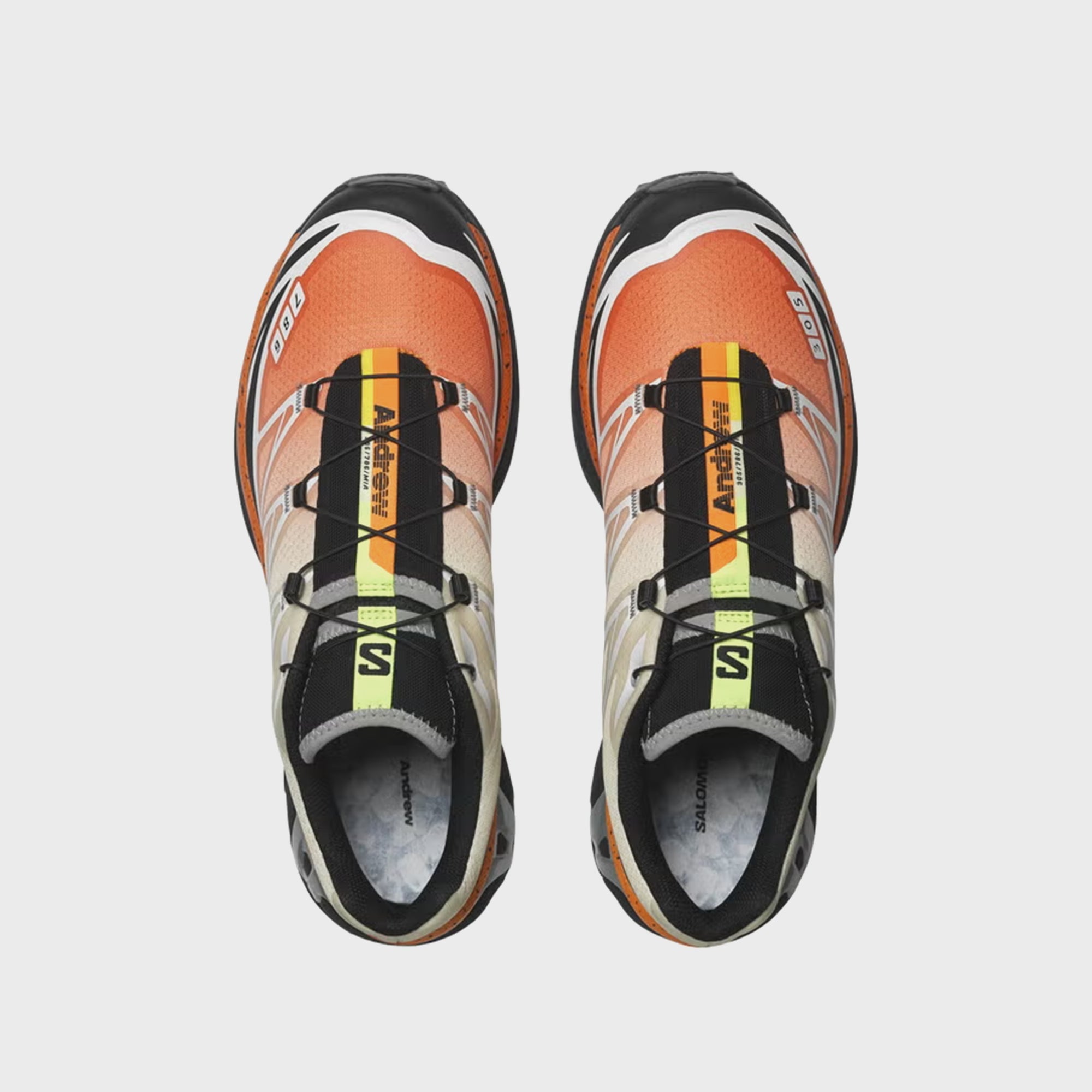 Salomon x Andrew XT-6 - Shocking Orange / Transparent Yellow