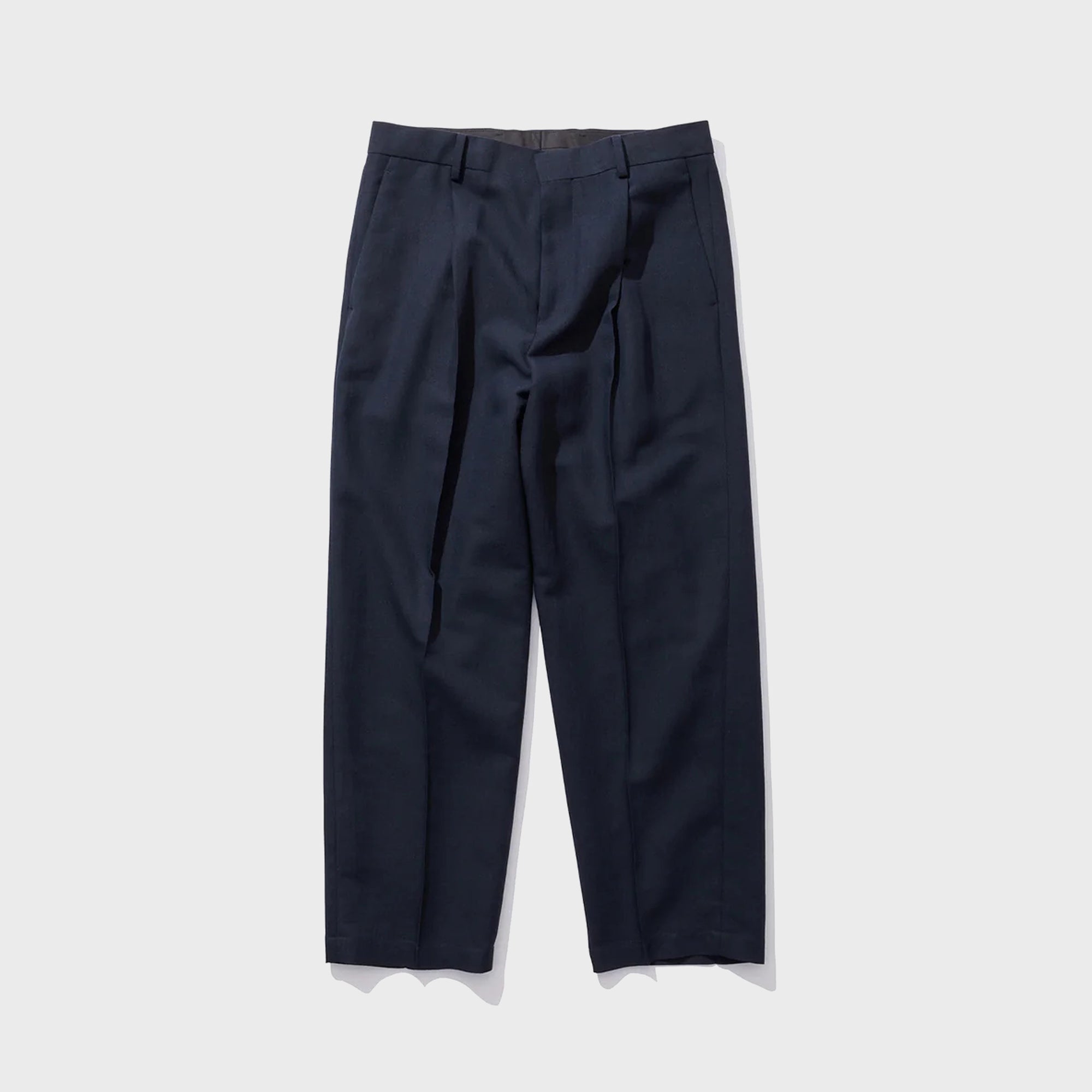 ATON Twist Wool Linen Standard Pant - Navy – Kith