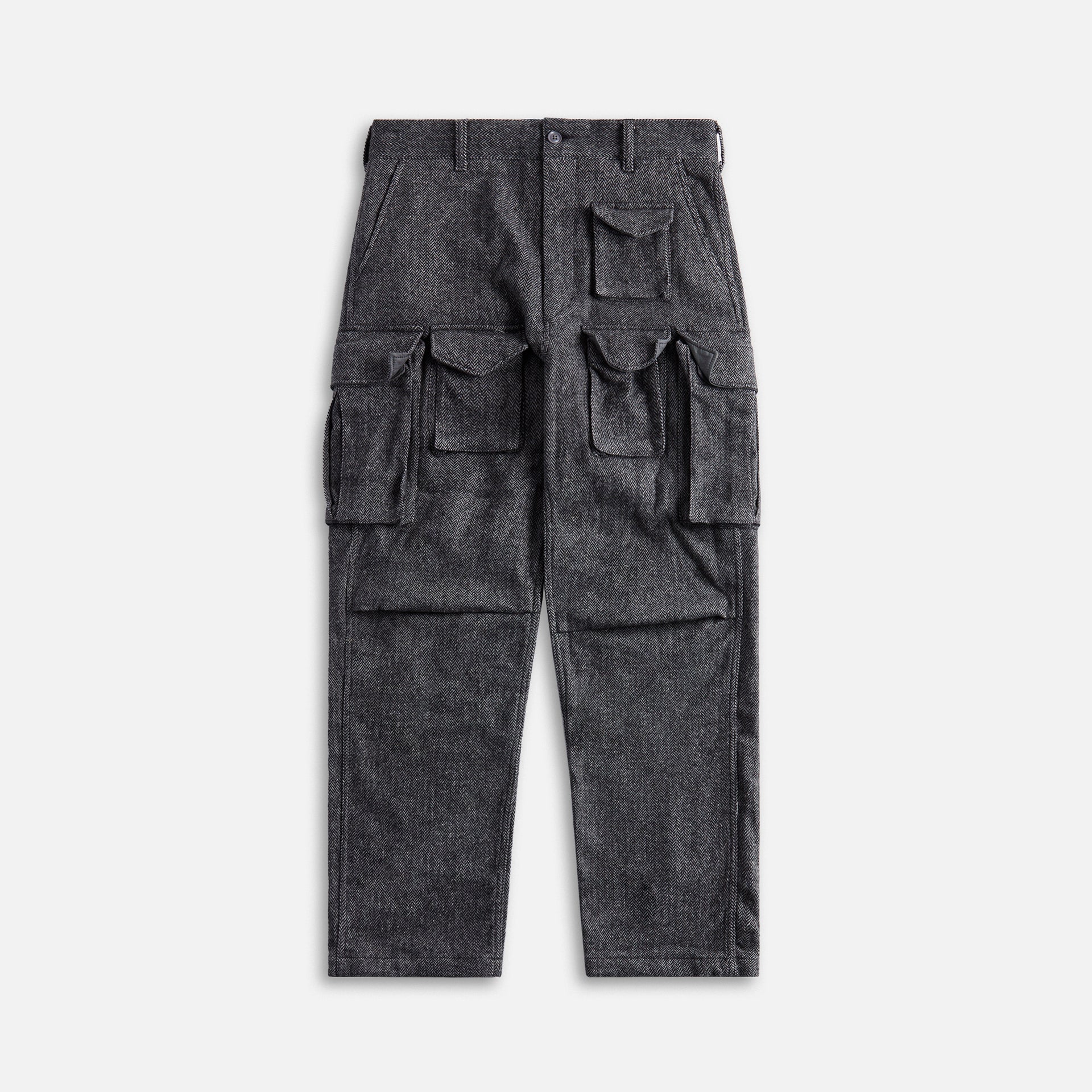 Engineered Garments Grey Poly Wool Herringbone Pant - Grey