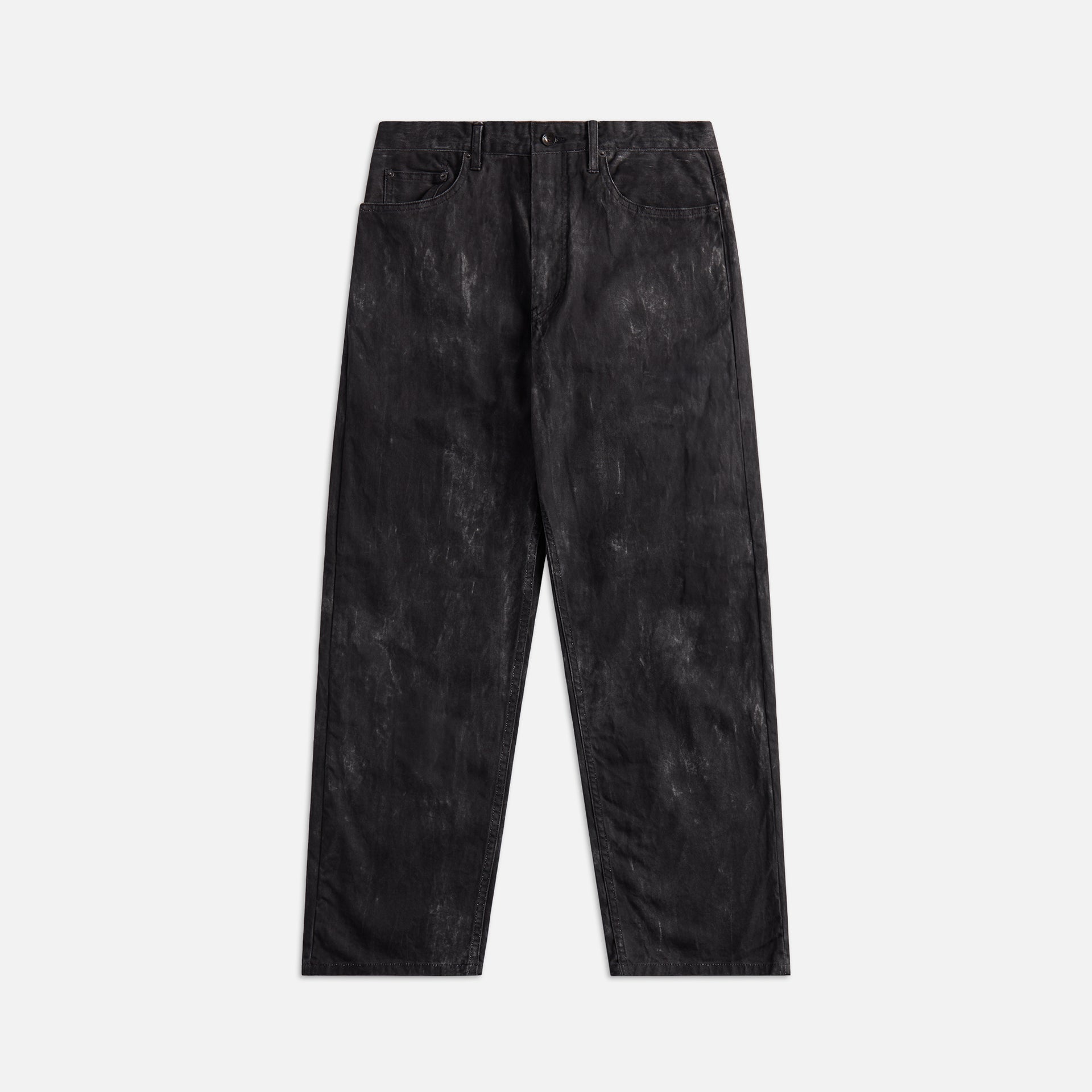 Engineered Garments Rf Jeans Majolica Black Cotton Distressed Print - Black