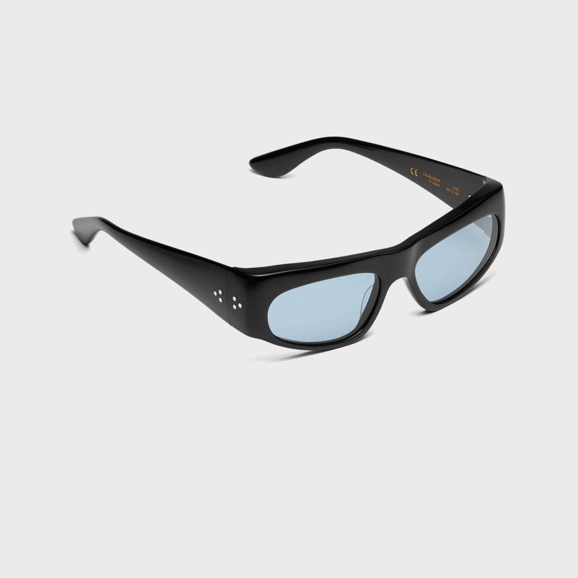 Port Tanger Elin Frame Sunglasses - Black / Blue Lens