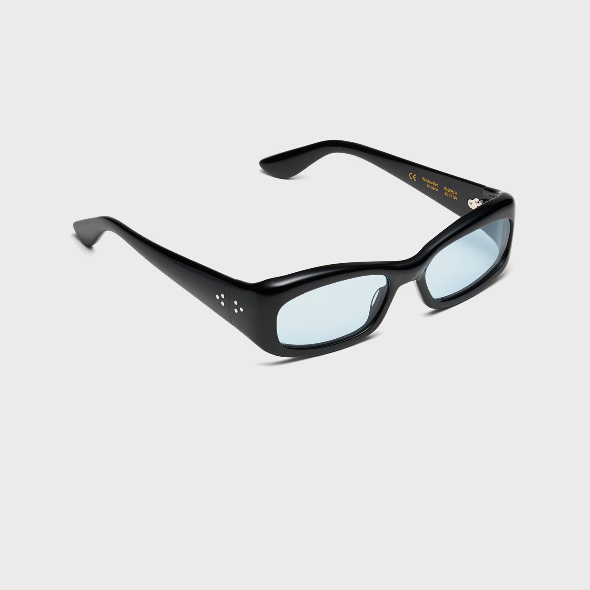Port Tanger Saudade Sunglasses - Black / Blue Lens
