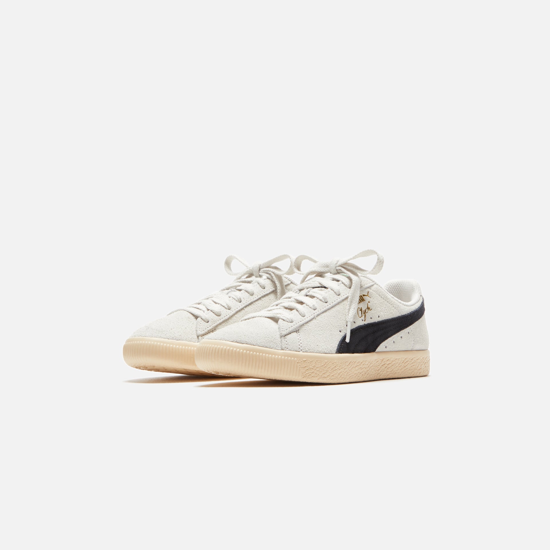 Puma Clyde Hairy Suede Teasel - Sedate Gray / Cashew