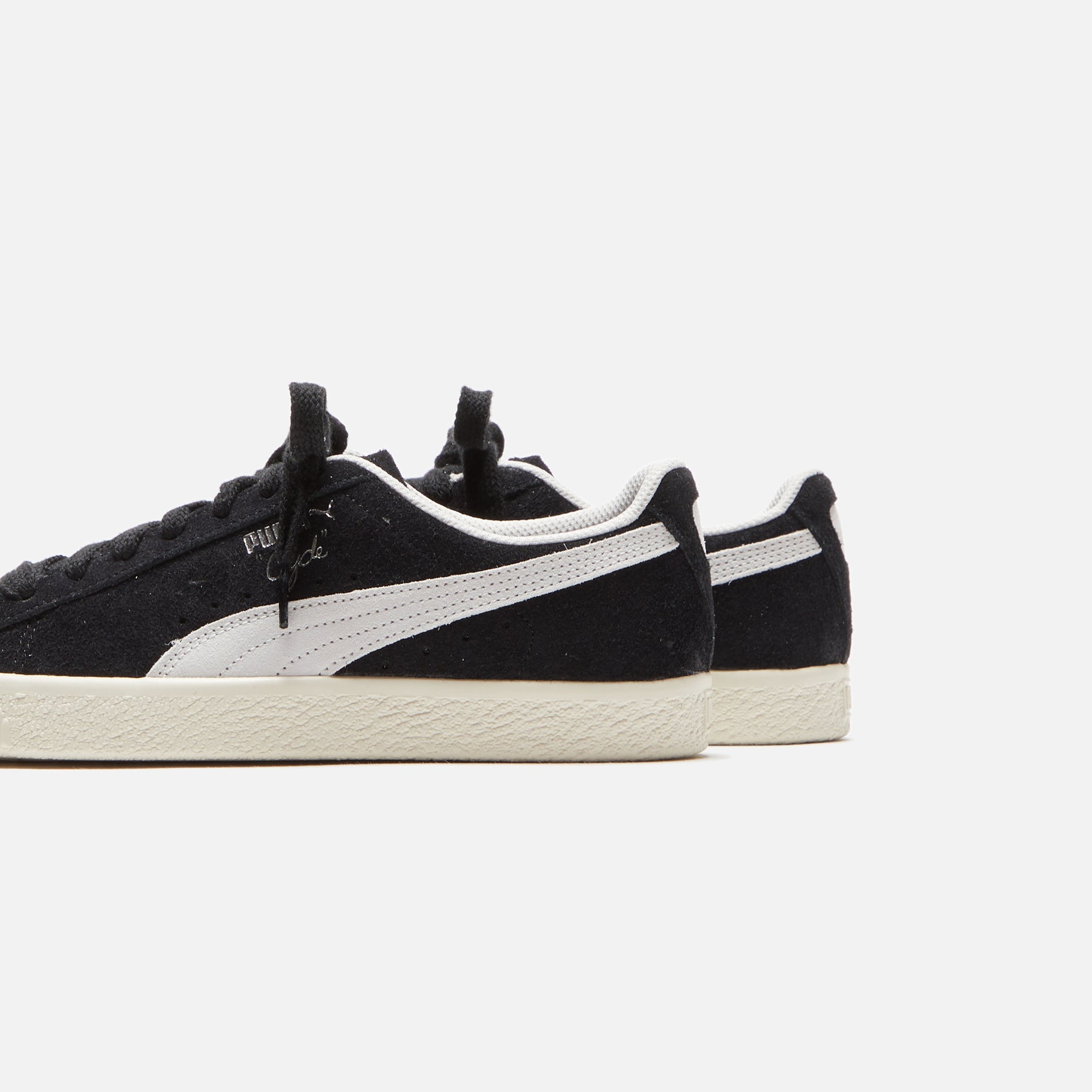 Puma Clyde Hairy Suede Teasel - Black