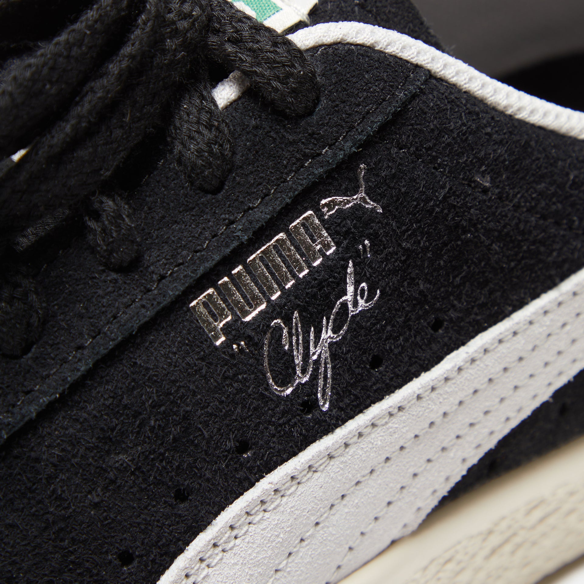 Puma Clyde Hairy Suede Teasel - Black