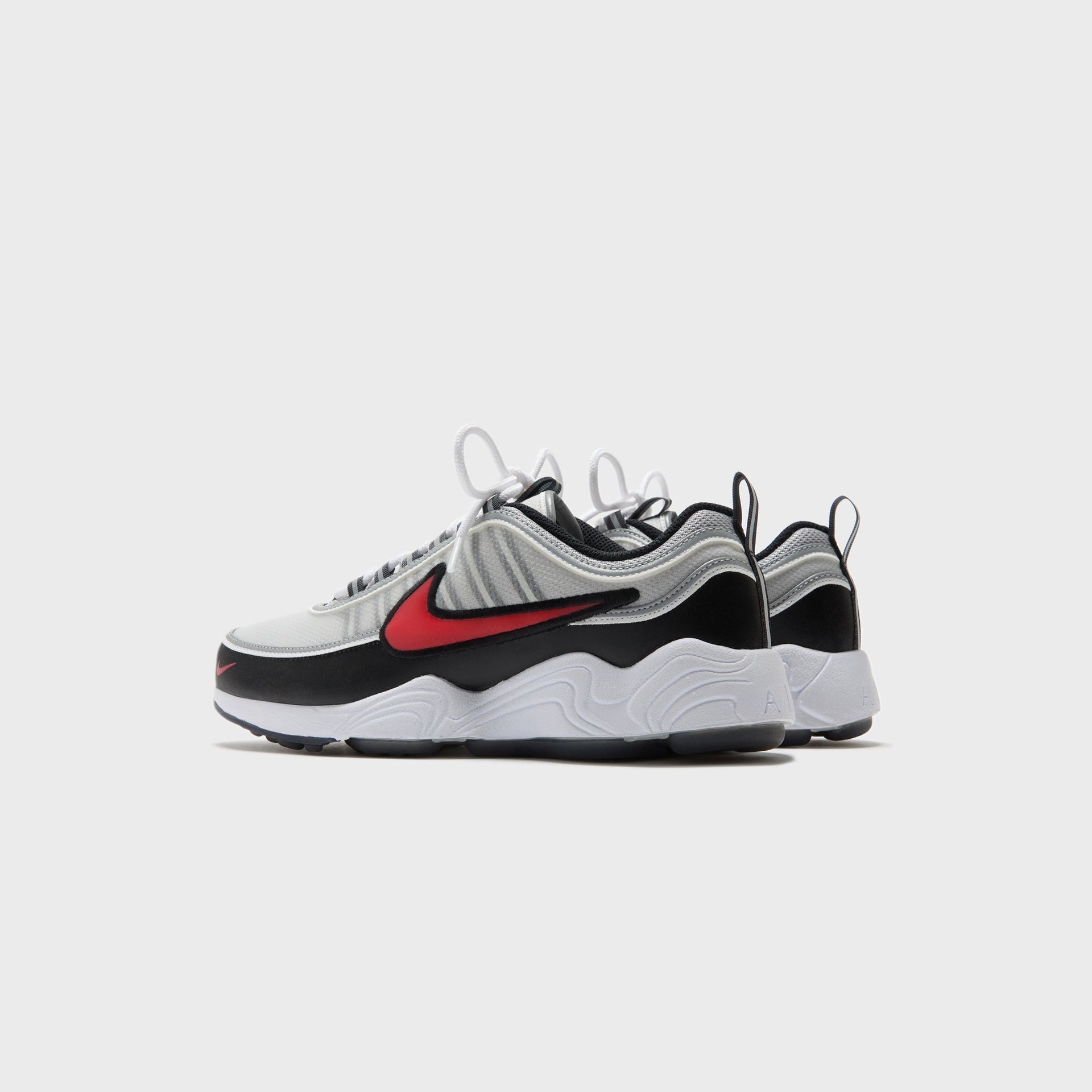 Nike Zoom Spiridon - Metallic Silver / Sport Red / Black / White