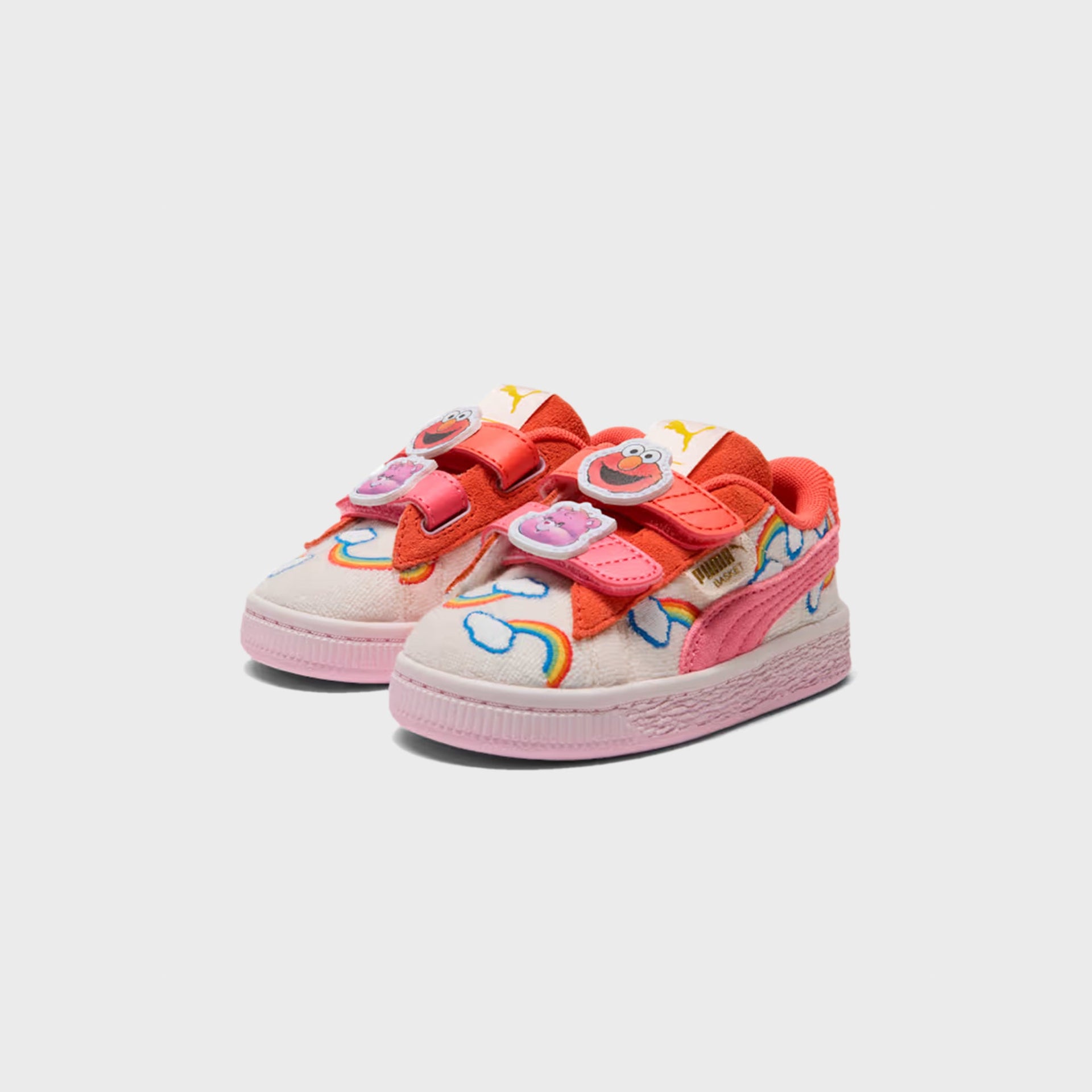 PUMA x Care Bears x Sesame Street PS Basket - Frosted Ivory / Red Glamour / Pearl Pink