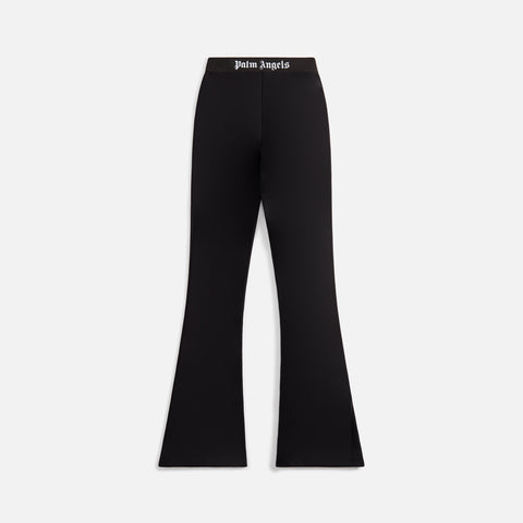 Palm Angels Logo Tape Flare Sweatpants - Black