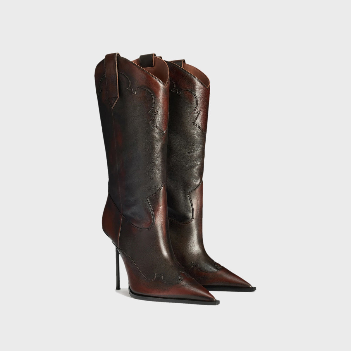 Paris Texas Lidia Western Boot - Rouge Noir