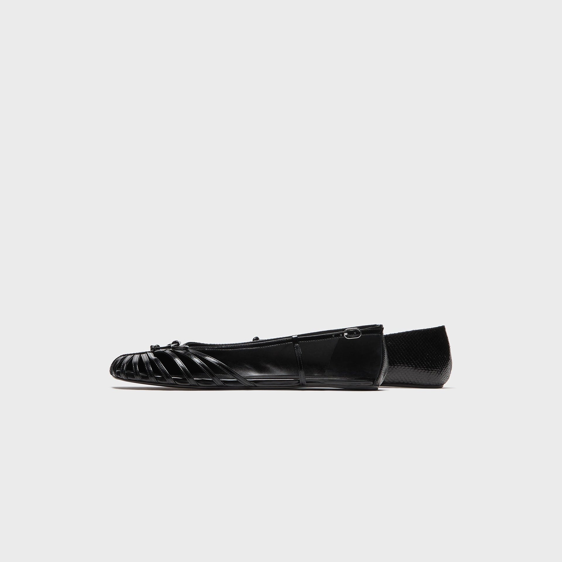 ABRA Double Shoe Ballerina Flat - Black