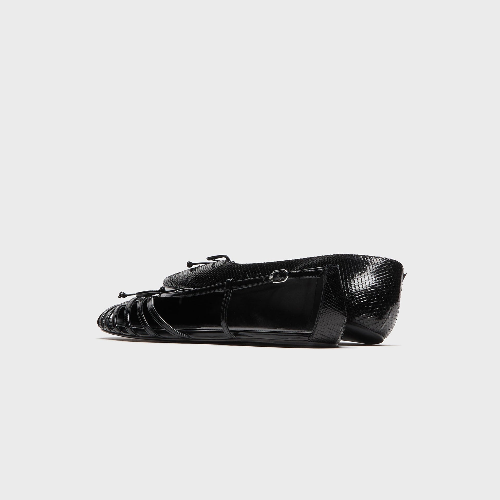 ABRA Double Shoe Ballerina Flat - Black
