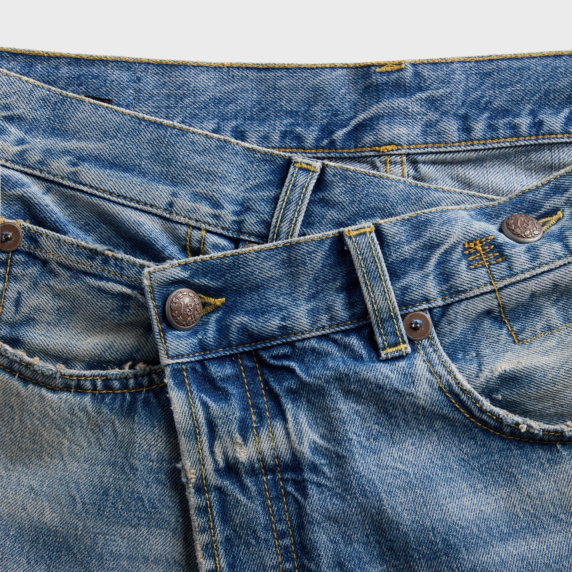 R13 Crossover Jean - Merrin Blue