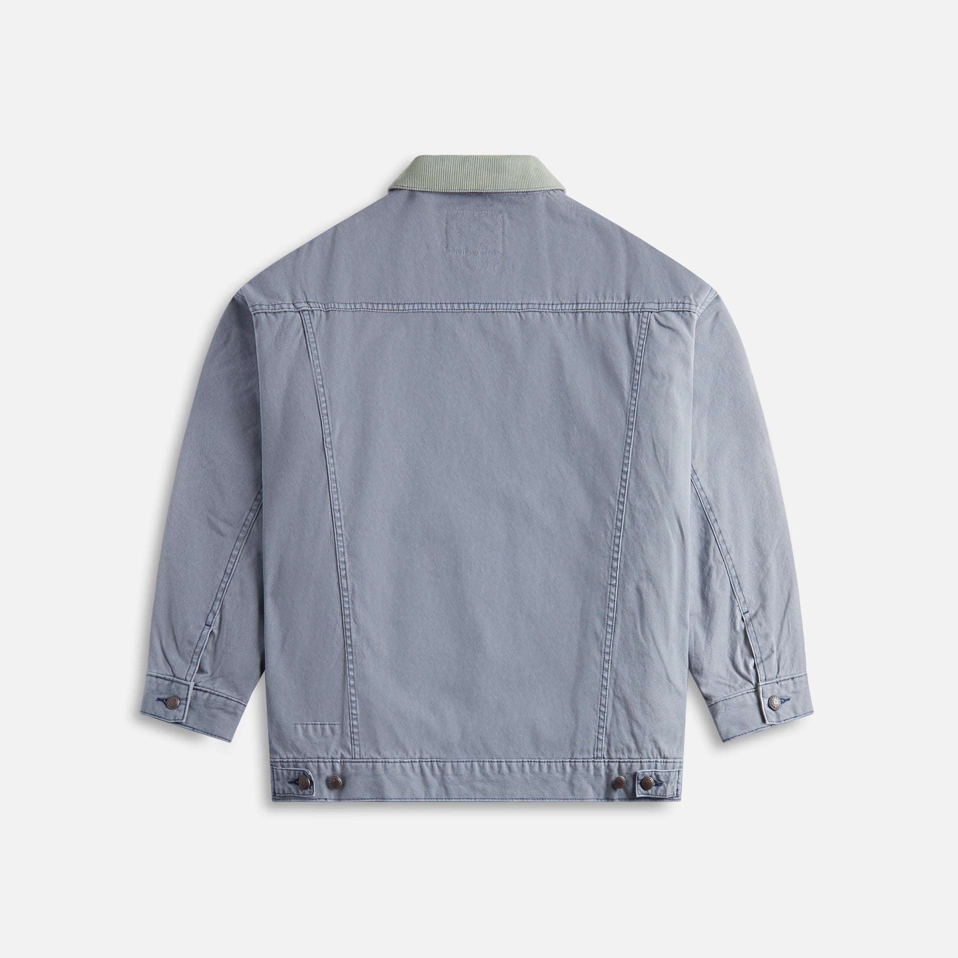 R13 Lacey Trucker Jacket - Faded Steel Blue Canvas