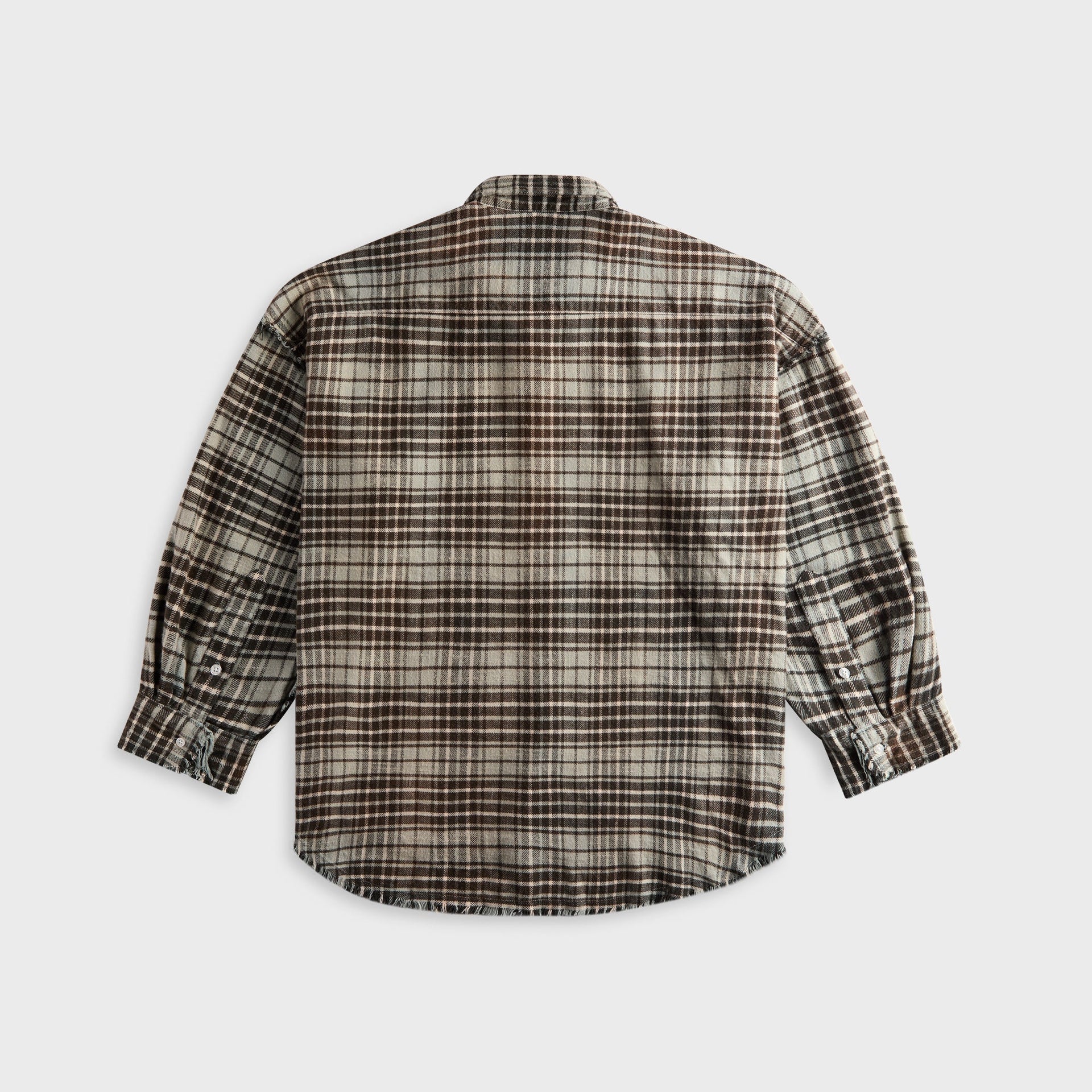 R13 Shredded Seam Drop - Blue Plaid