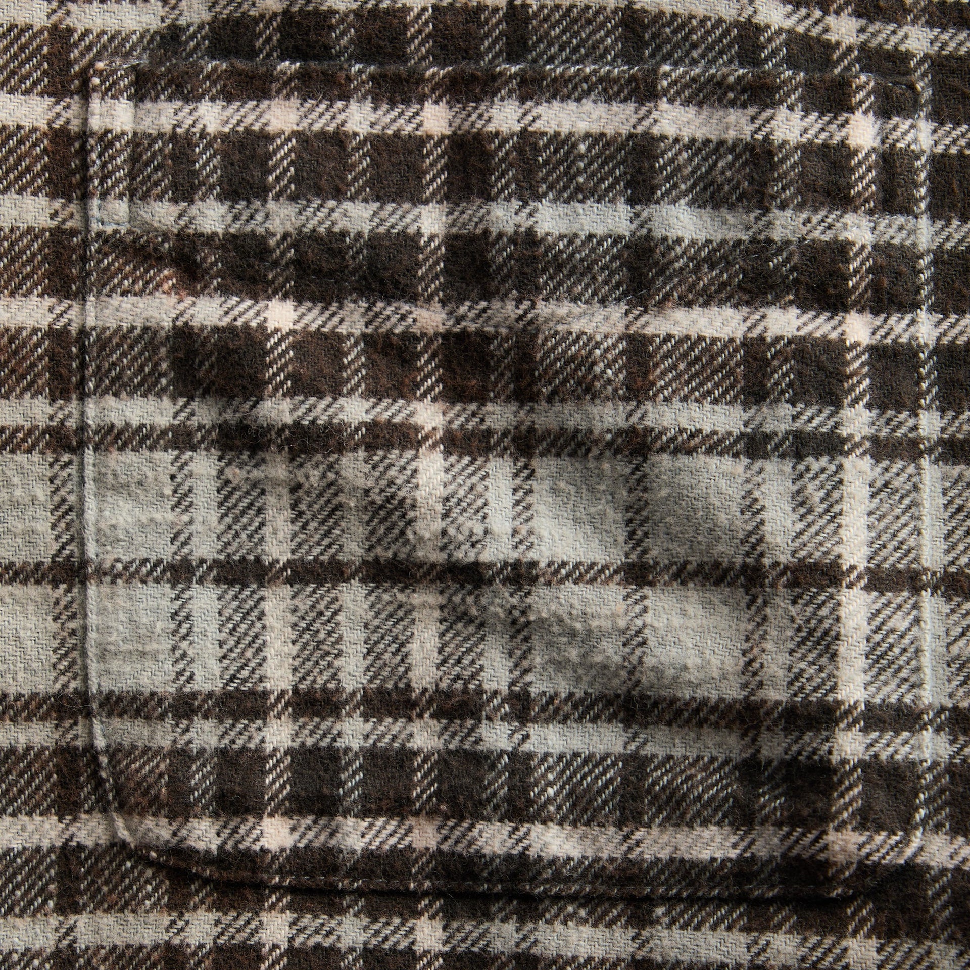 R13 Shredded Seam Drop - Blue Plaid