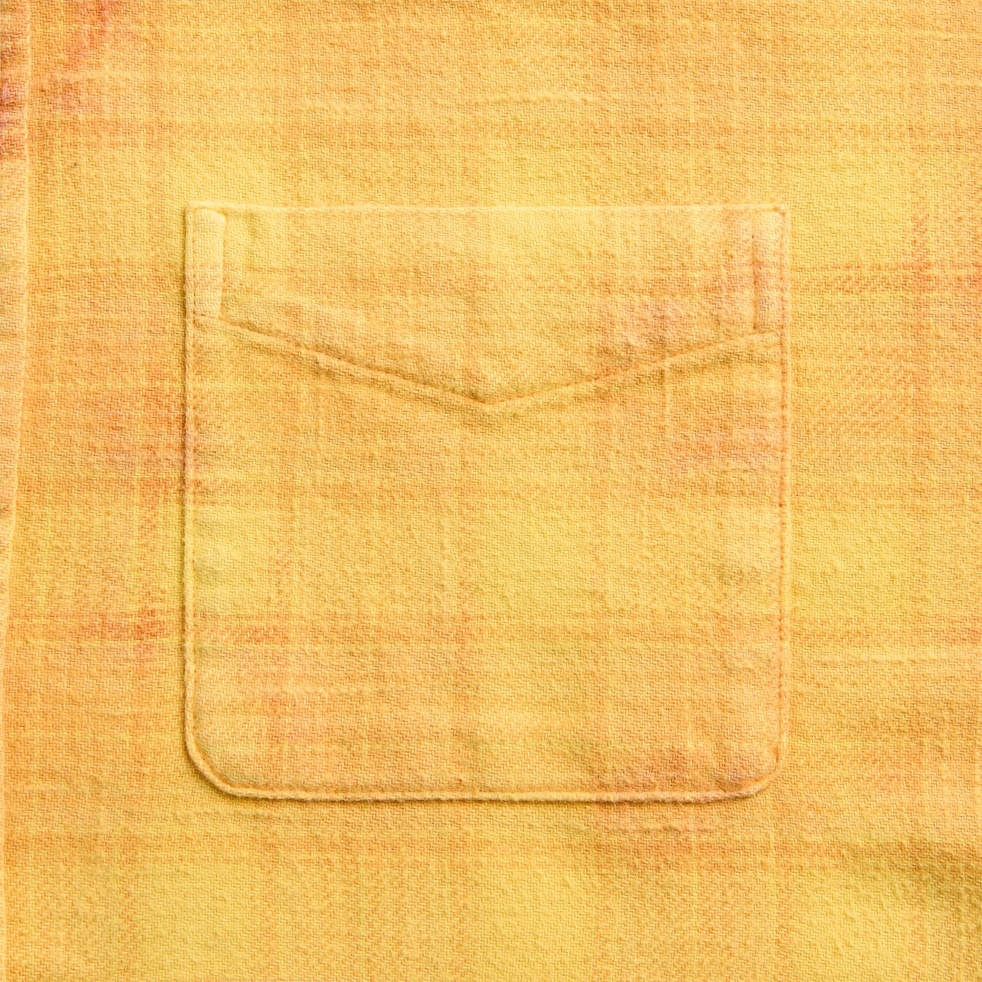 R13 Shredded Seam Drop Neck Shirt - Yellow Plaid