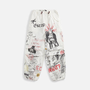 R13 Balloon Army Pant Doodles - Sketchbook White