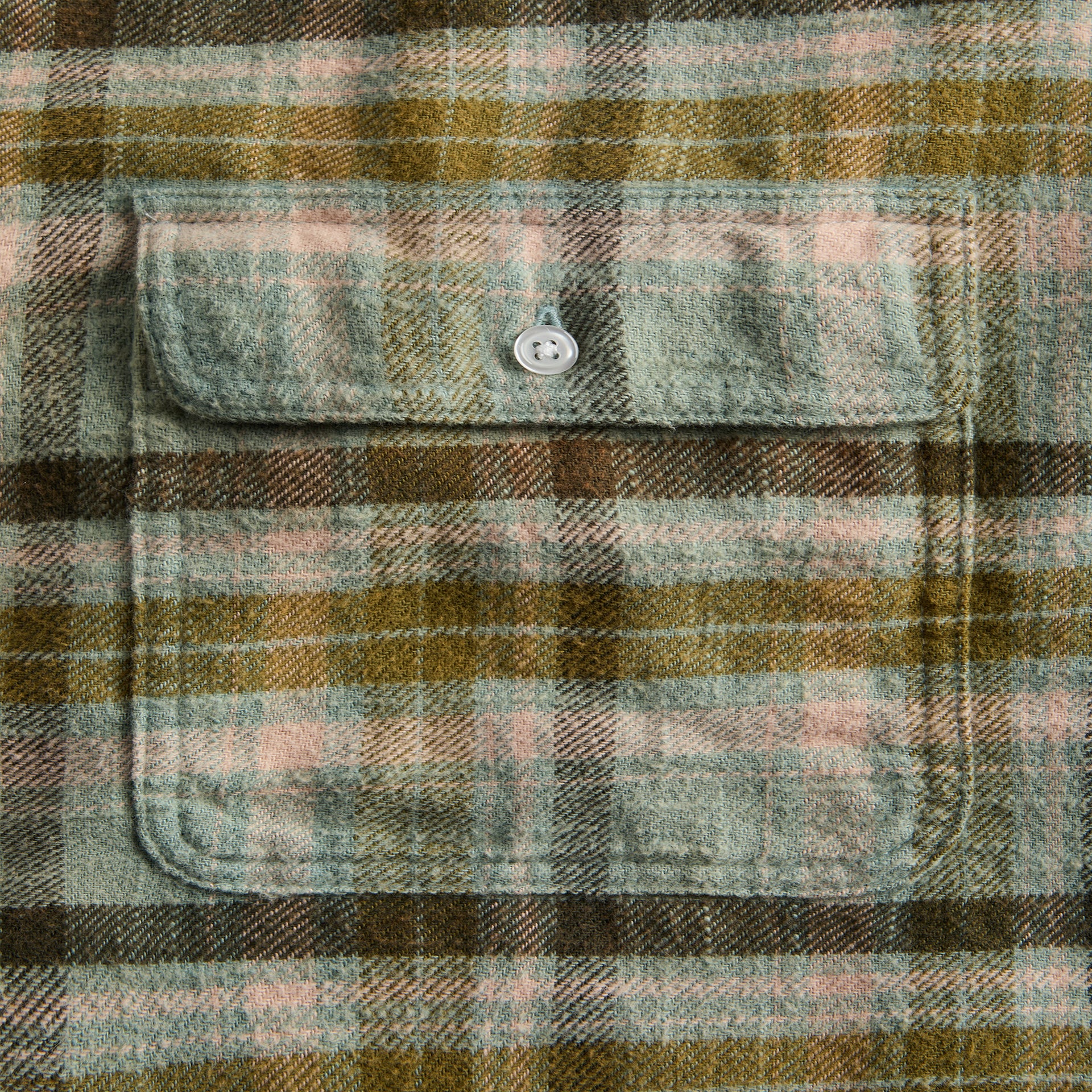 R13 Boyfriend Shirt - Turquoise Plaid