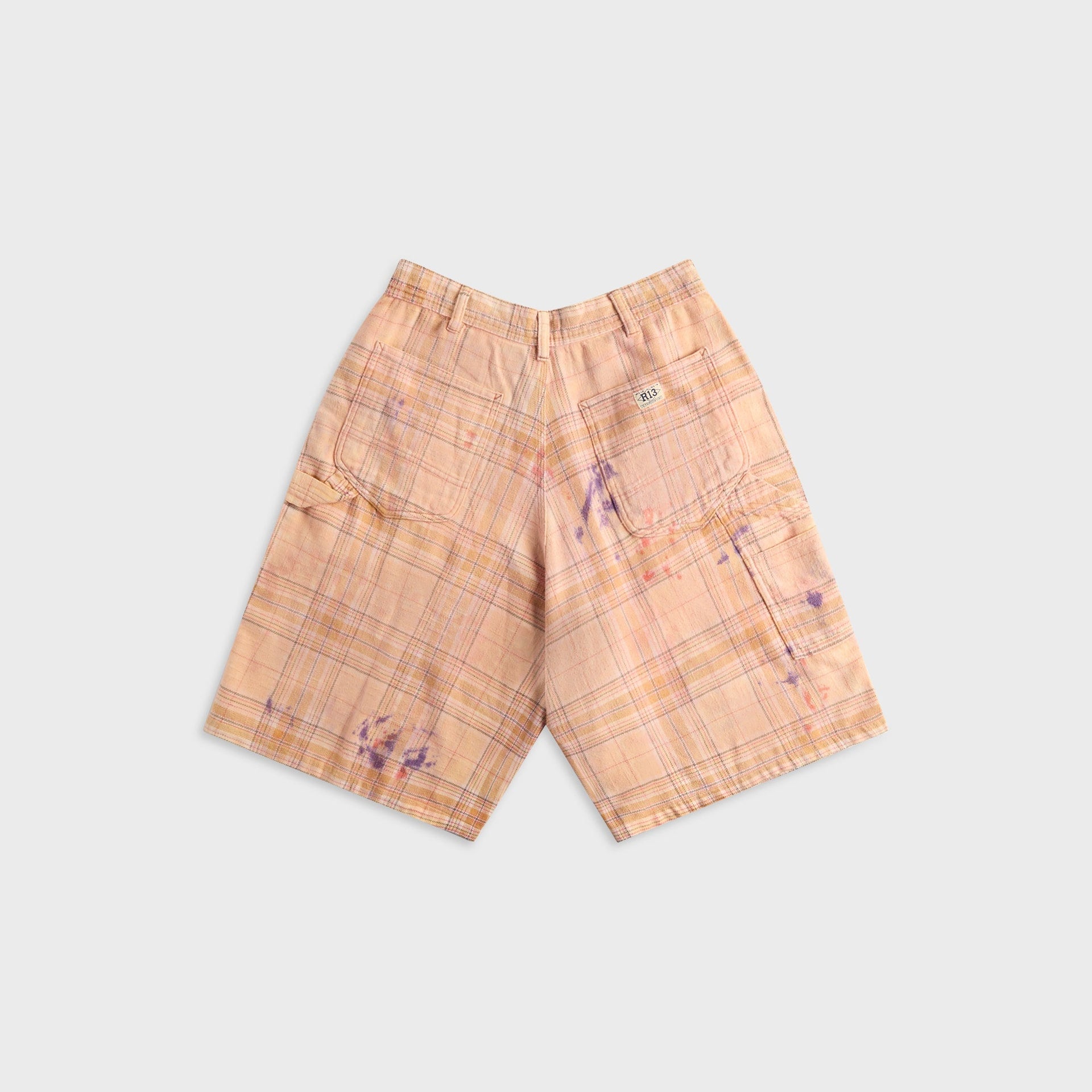 R13 Jesse Carpenter Short - Orange Plaid