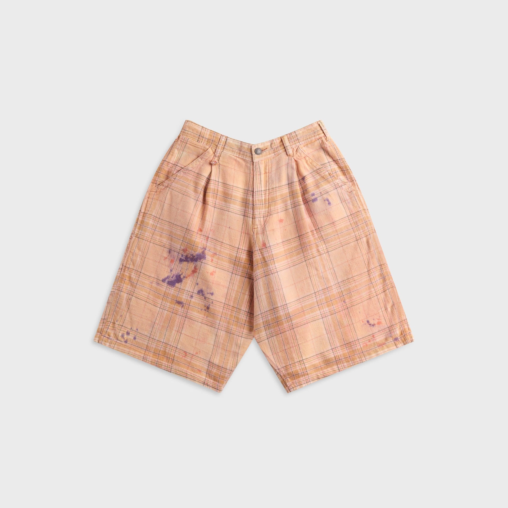 R13 Jesse Carpenter Short - Orange Plaid