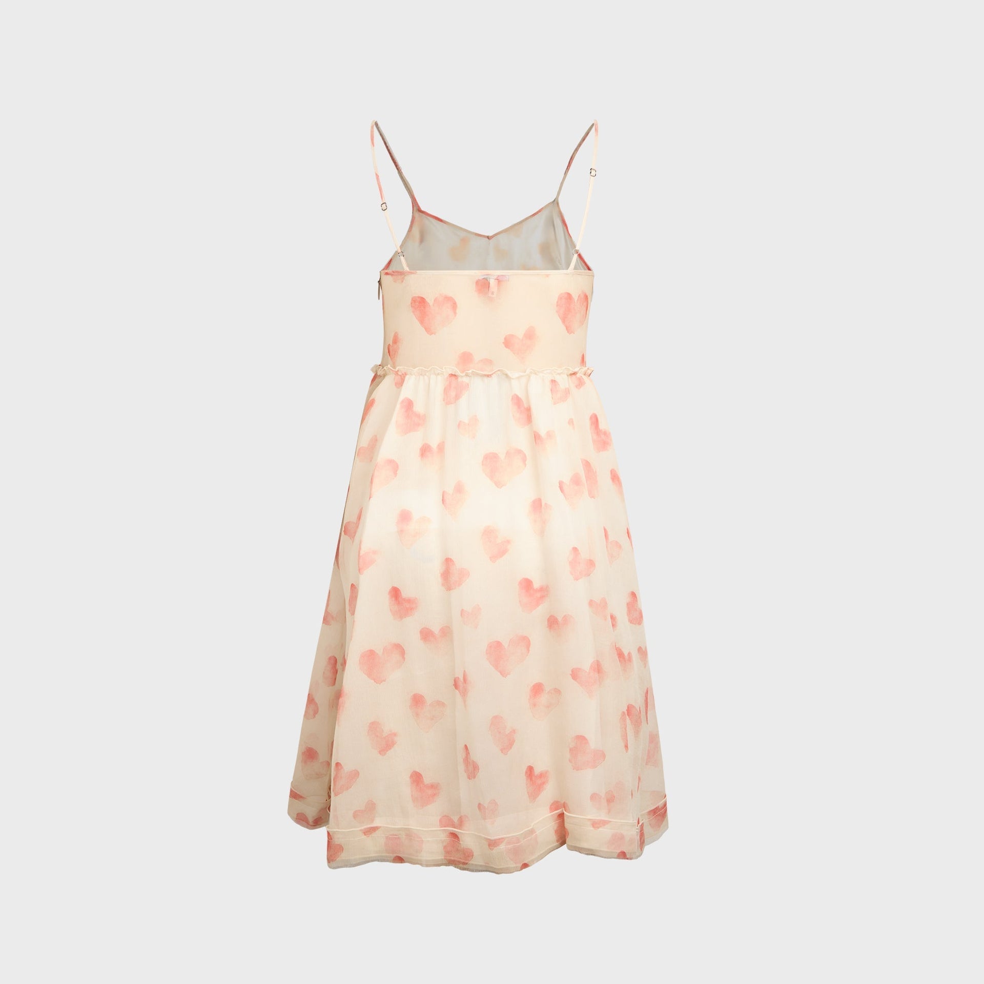 R13 Strappy Slip Dress - Red Hearts