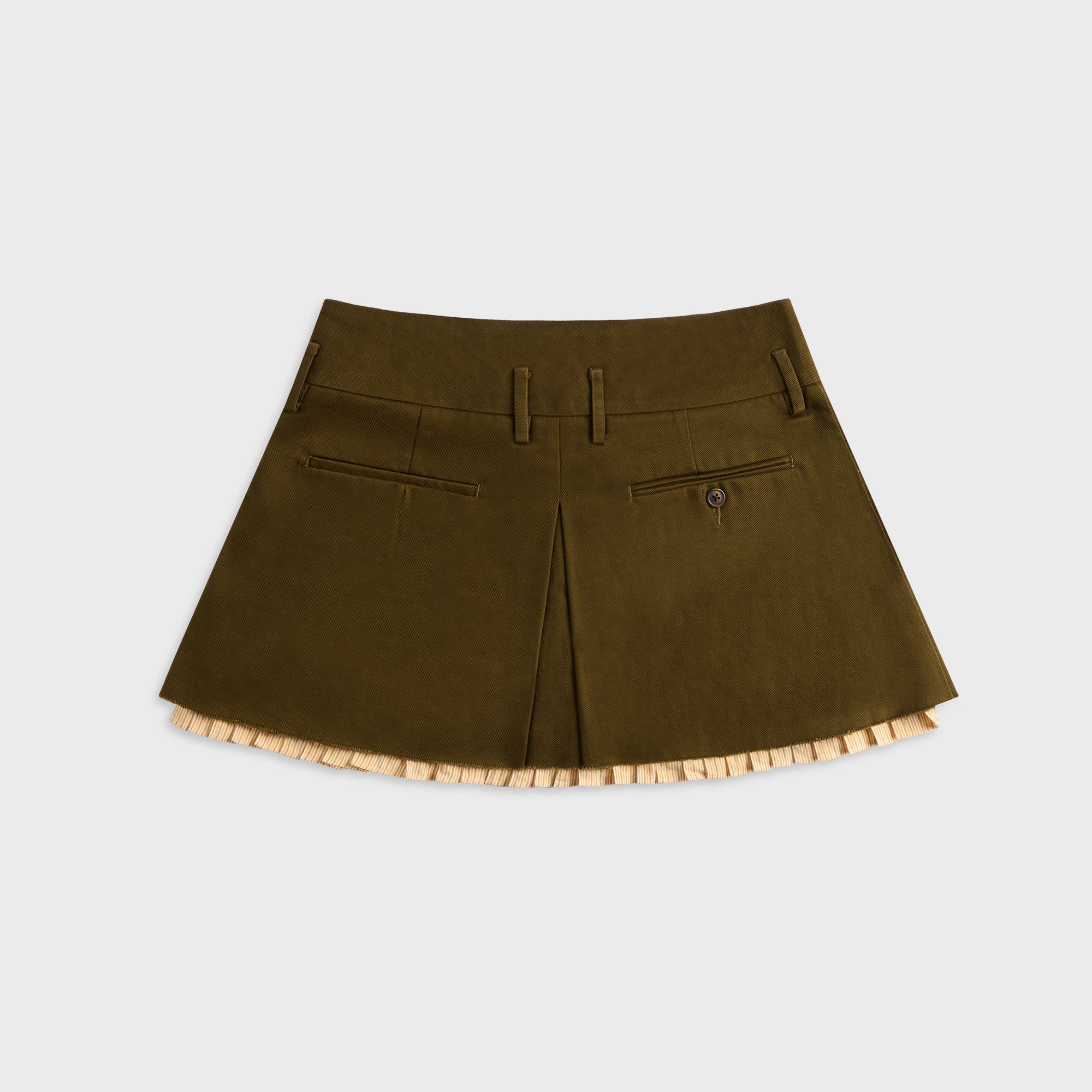 R13 Pleated Mini Skirt - Olive Green – Kith
