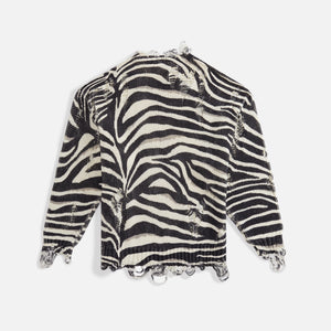 R13 Zebra Oversized Sweater - Zebra
