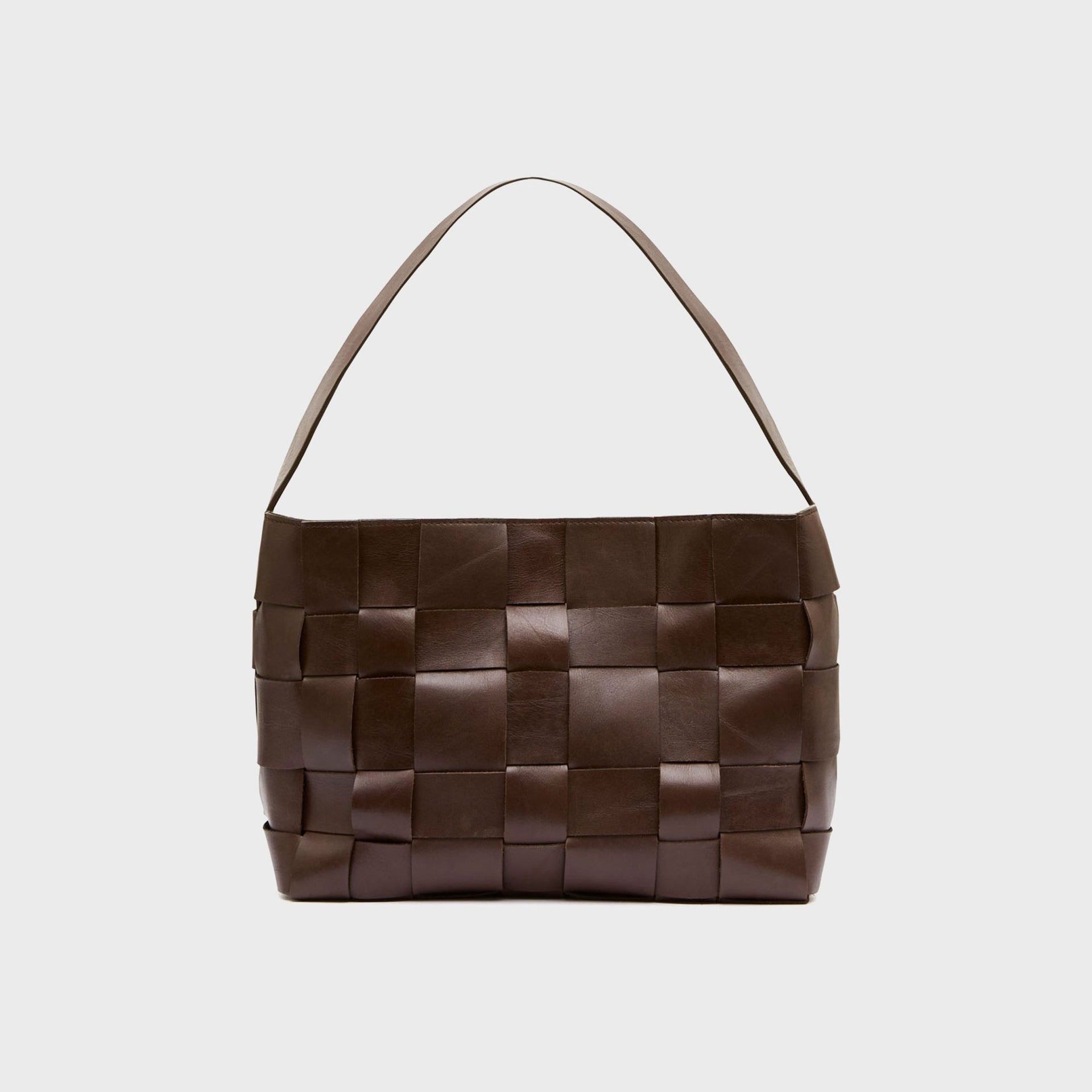 St. Agni Woven Mini Tote Bag - Chocolate