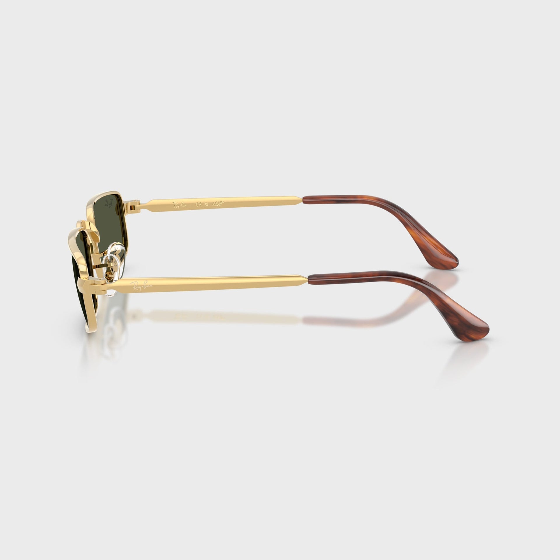 Ray Ban x A$AP ROCKY Bold Metal Sunglasses - Gold / Green