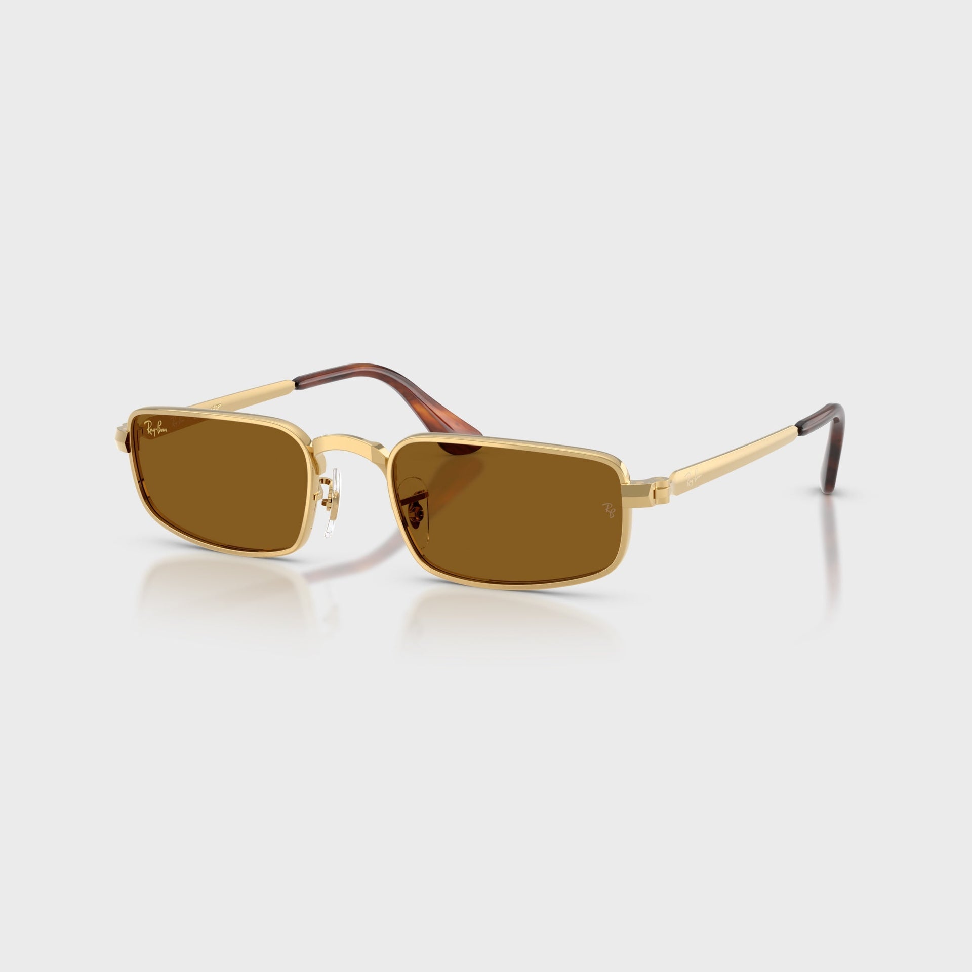 Ray Ban x A$AP ROCKY Bold Metal Sunglasses - Gold / Brown