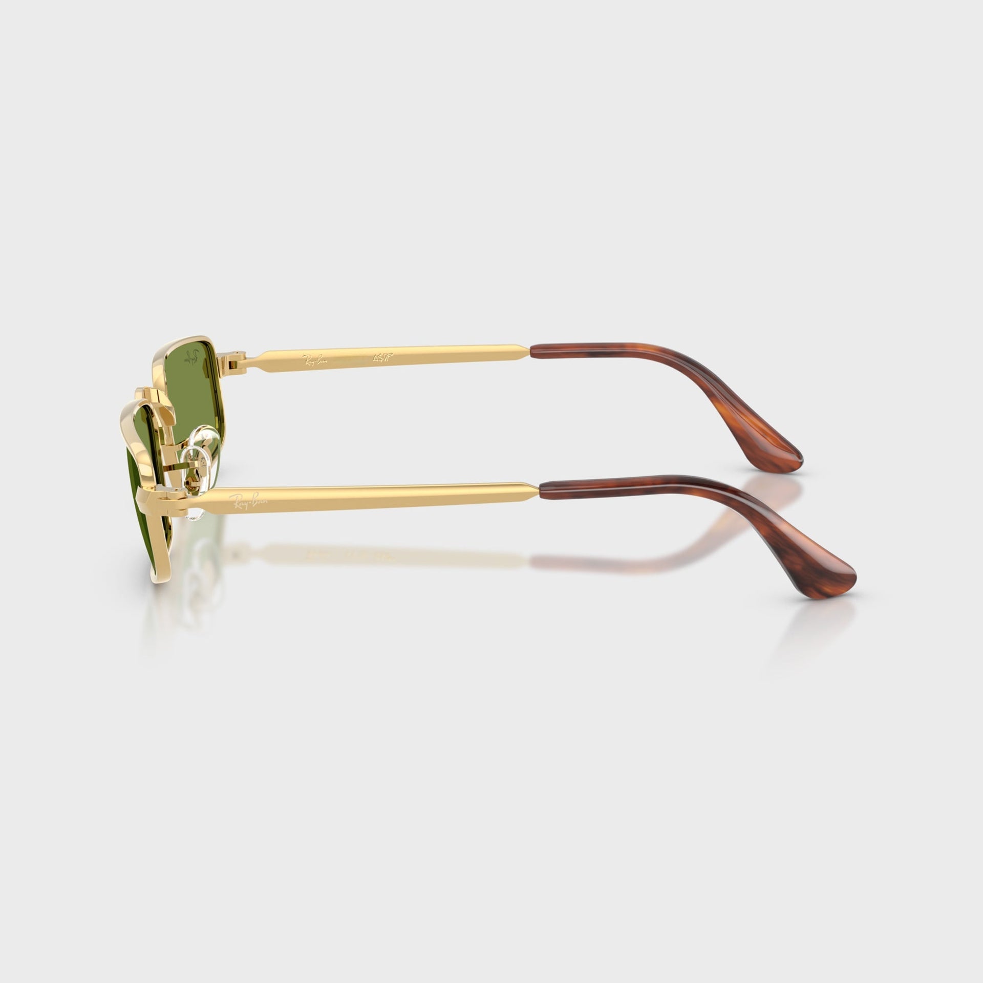 Ray Ban x A$AP ROCKY Bold Metal Sunglasses - Gold / Green