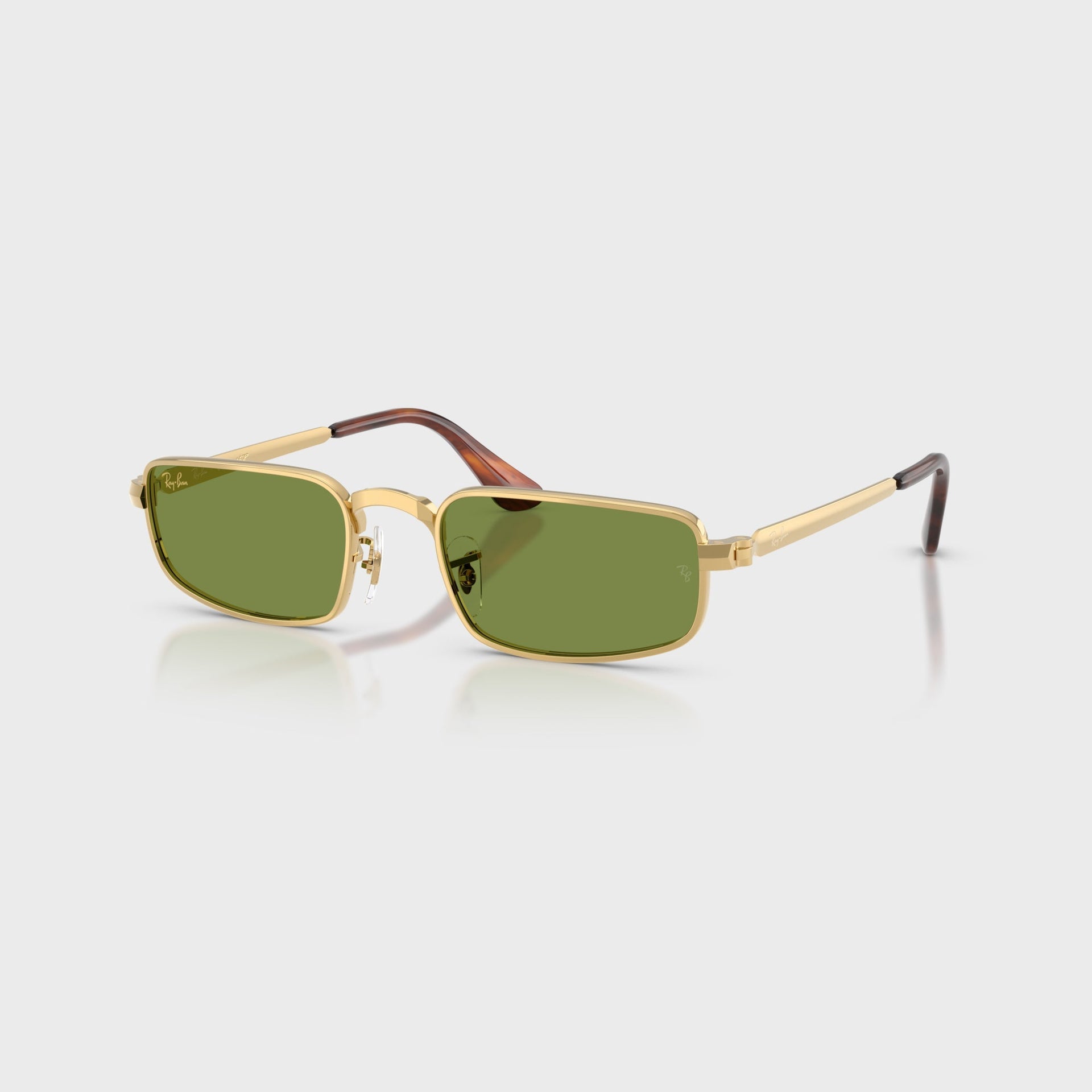 Ray Ban x A$AP ROCKY Bold Metal Sunglasses - Gold / Green