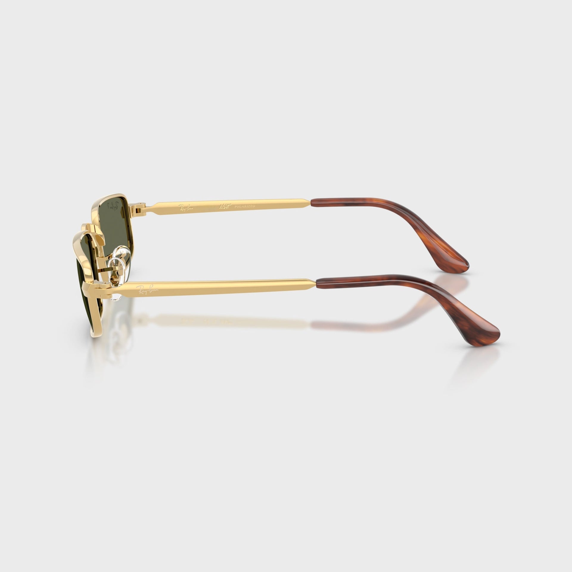Ray Ban x A$AP ROCKY Bold Metal Sunglasses - Gold / Green