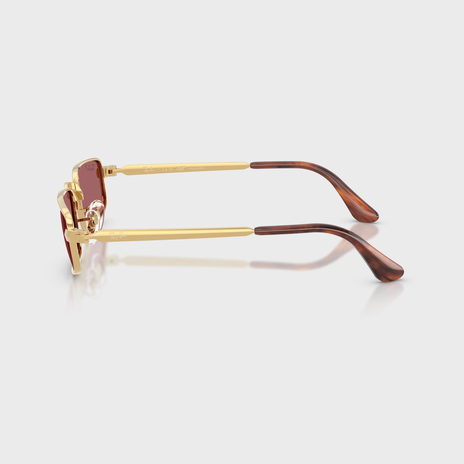 Ray Ban x A$AP ROCKY Bold Metal Sunglasses - Gold / Purple