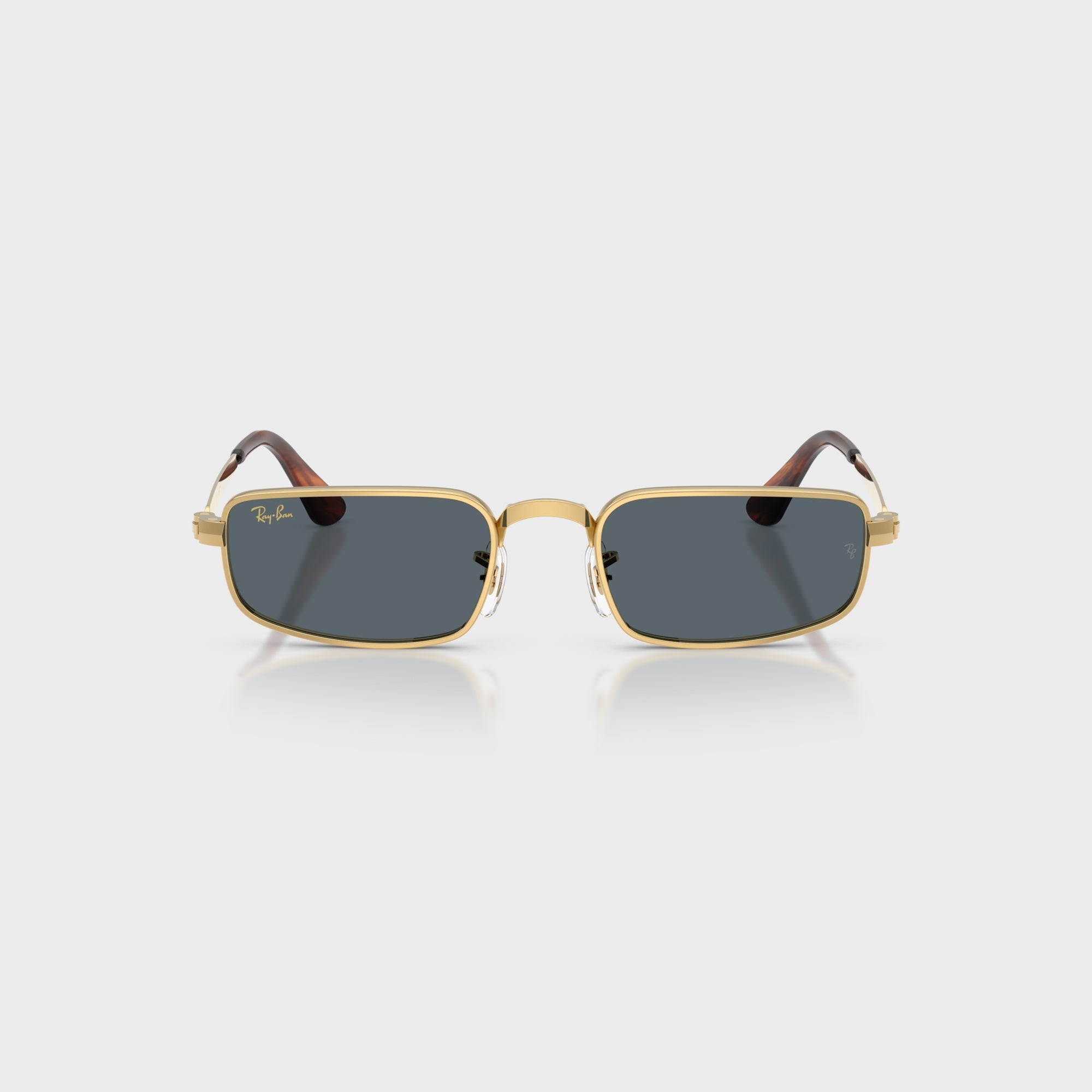 Ray Ban x A$AP ROCKY Bold Metal Sunglasses - Gold / Blue – Kith