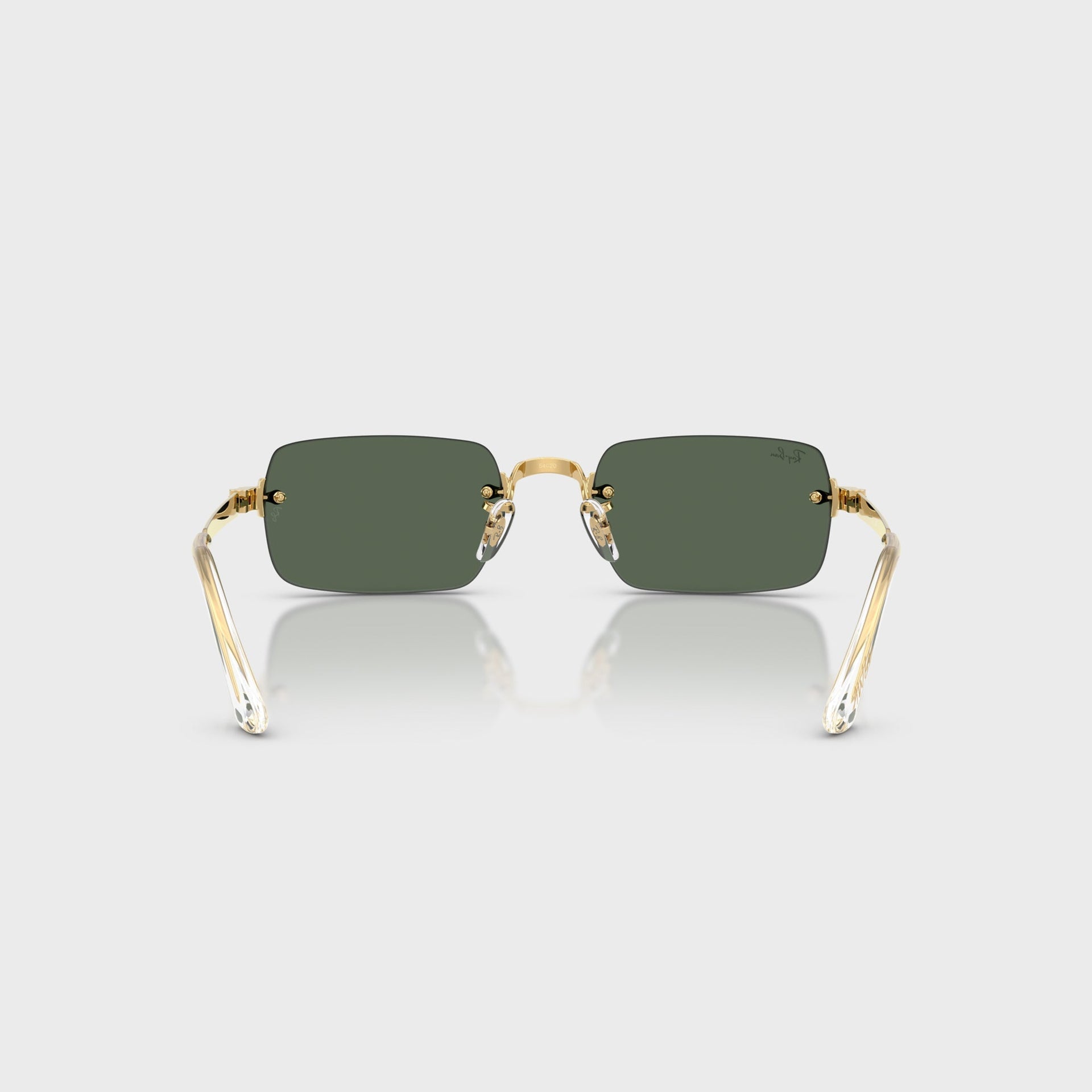 Ray Ban x A$AP ROCKY Rimless Sunglasses - Gold / Green