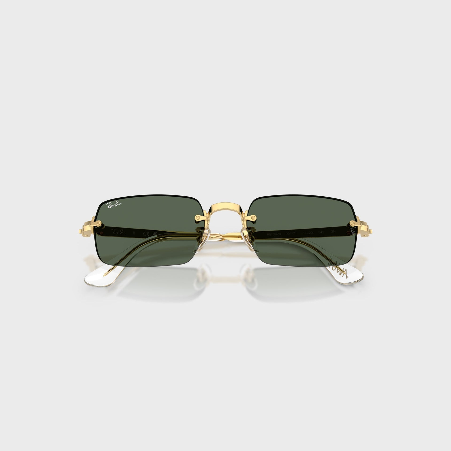 Ray Ban x A$AP ROCKY Rimless Sunglasses - Gold / Green