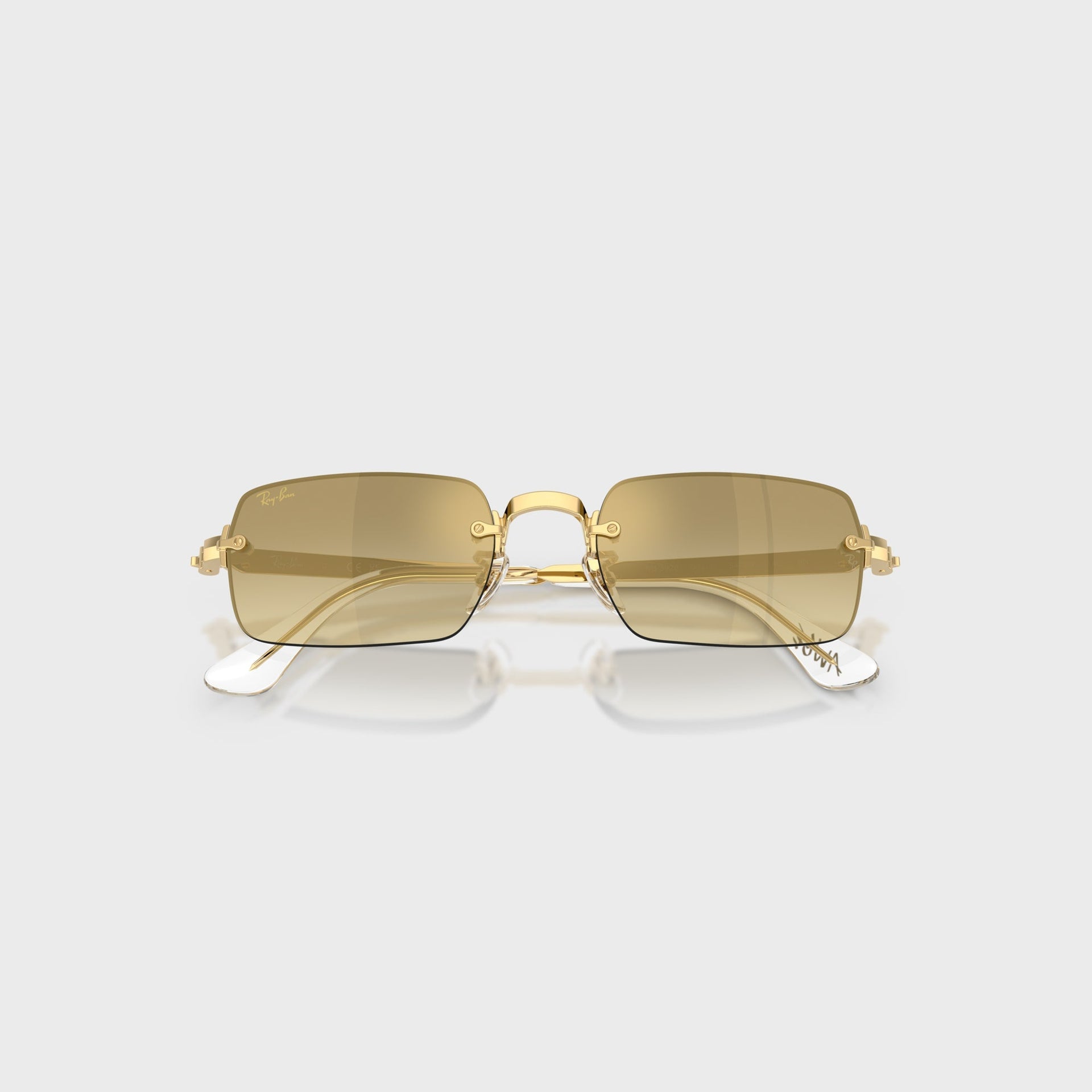 Ray Ban x A$AP ROCKY Rimless Sunglasses - Gold / Brown
