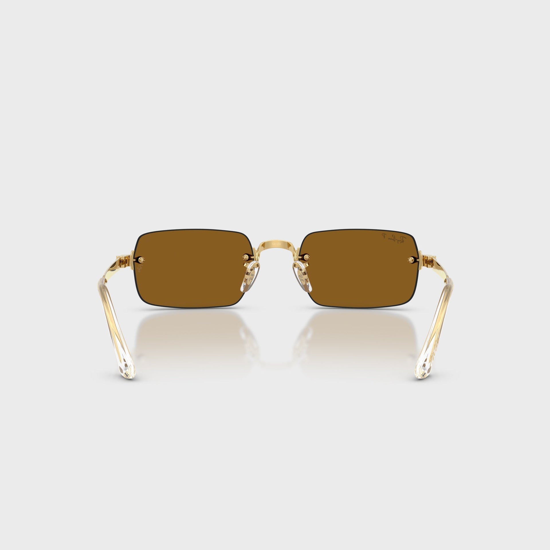 Ray Ban x A$AP ROCKY Rimless Sunglasses - Gold / Brown